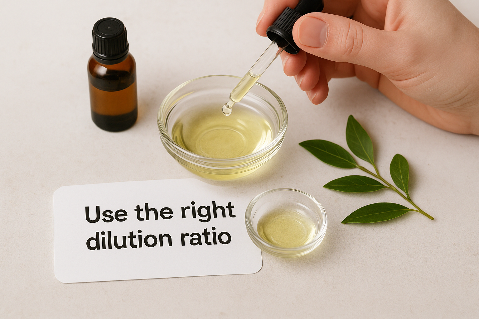 Use the right dilution ratio