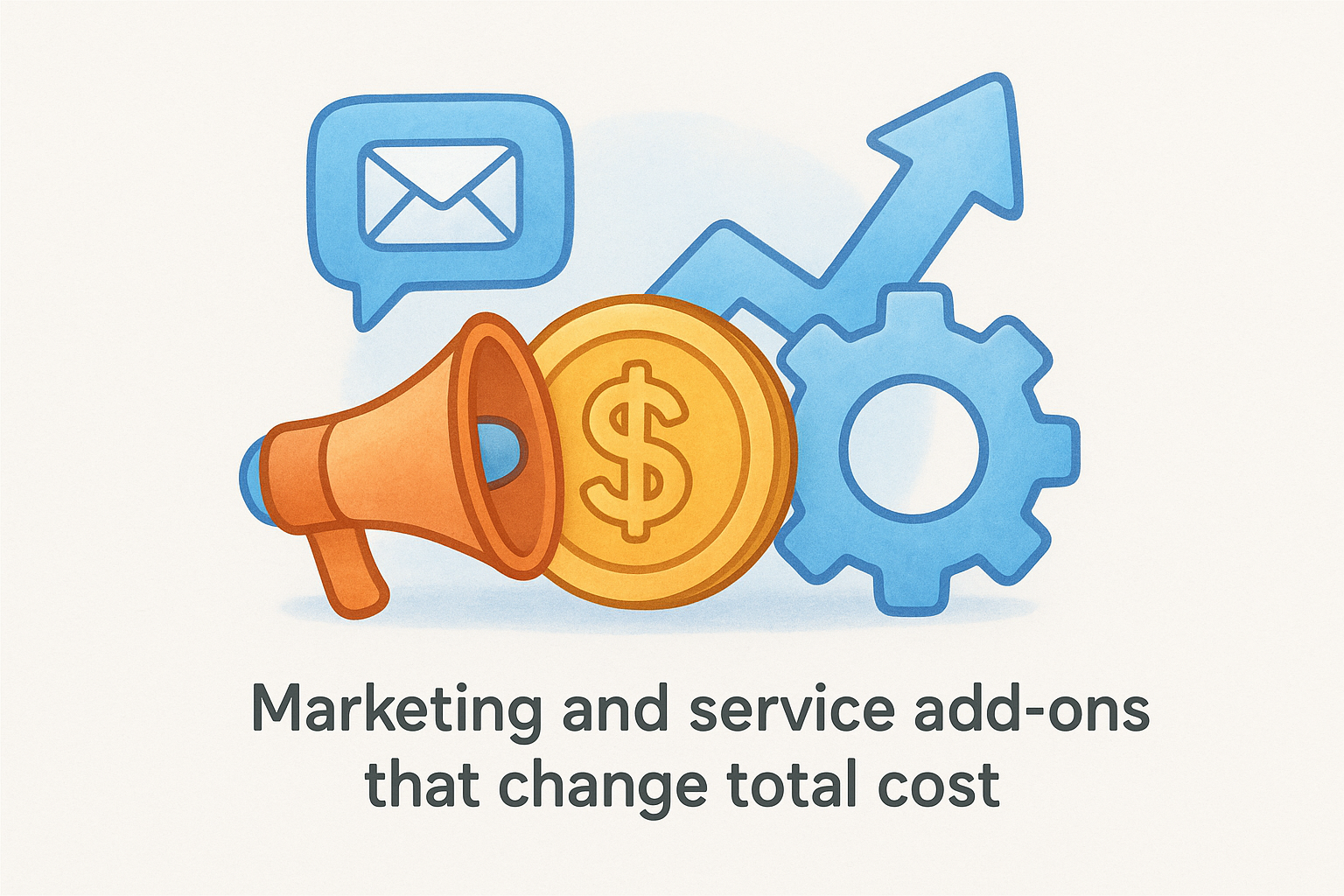 Marketing and service add-ons that change total cost