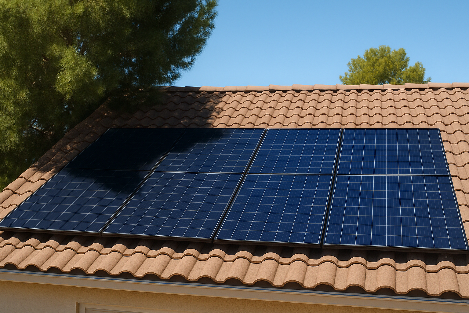 How shade hits string inverters harder