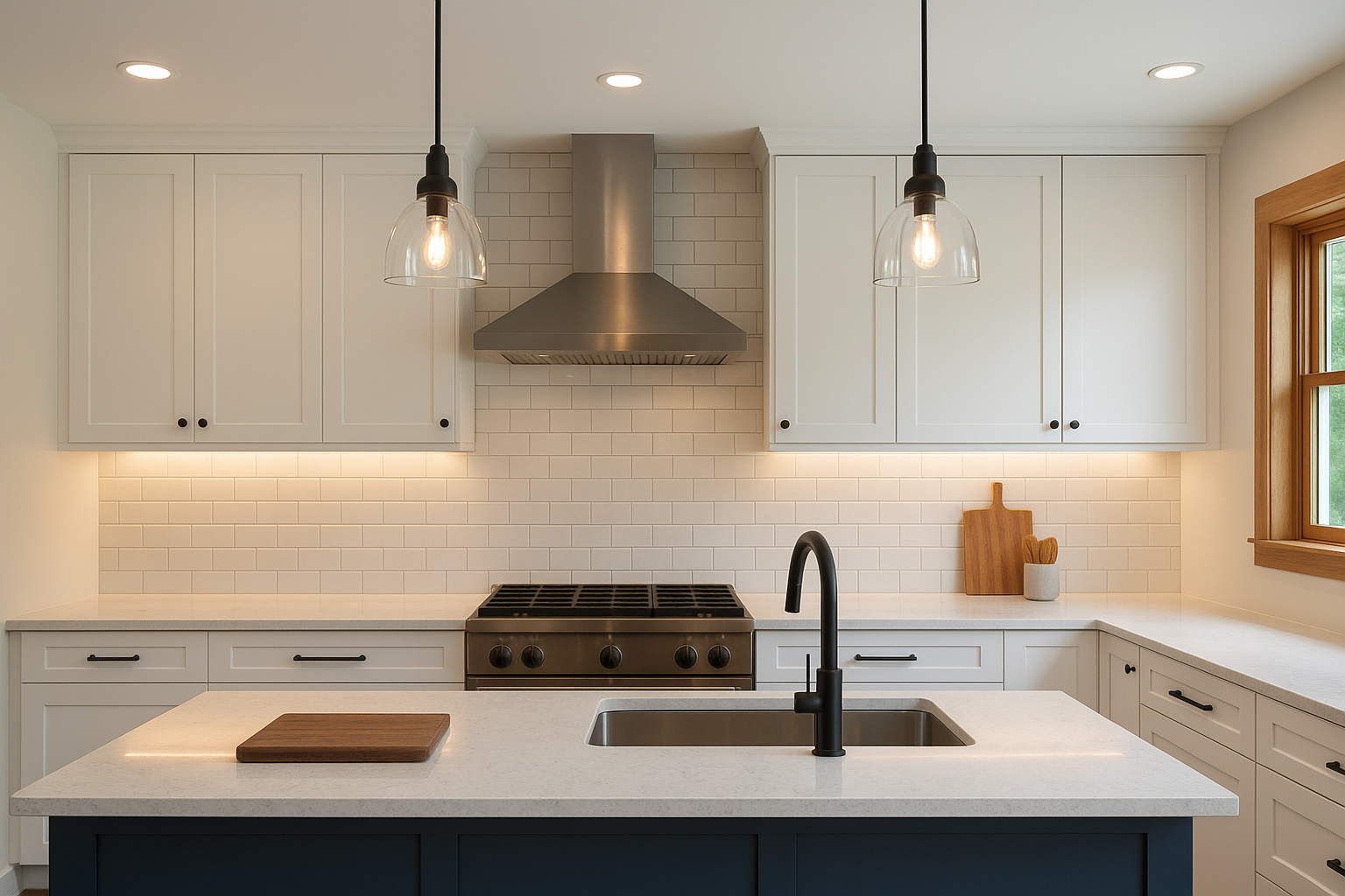 Lighting layers that make the kitchen work better