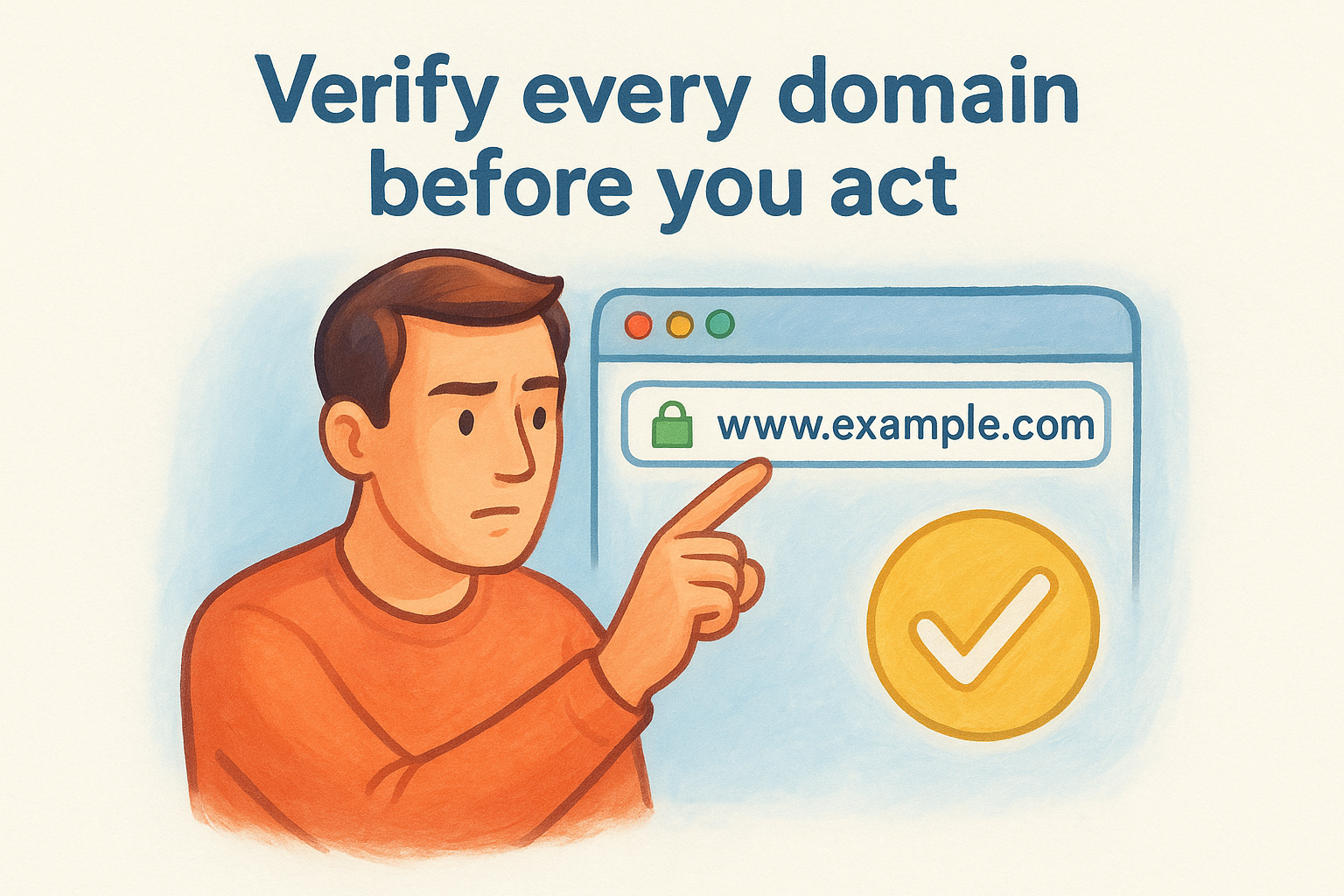 Verify every domain before you act