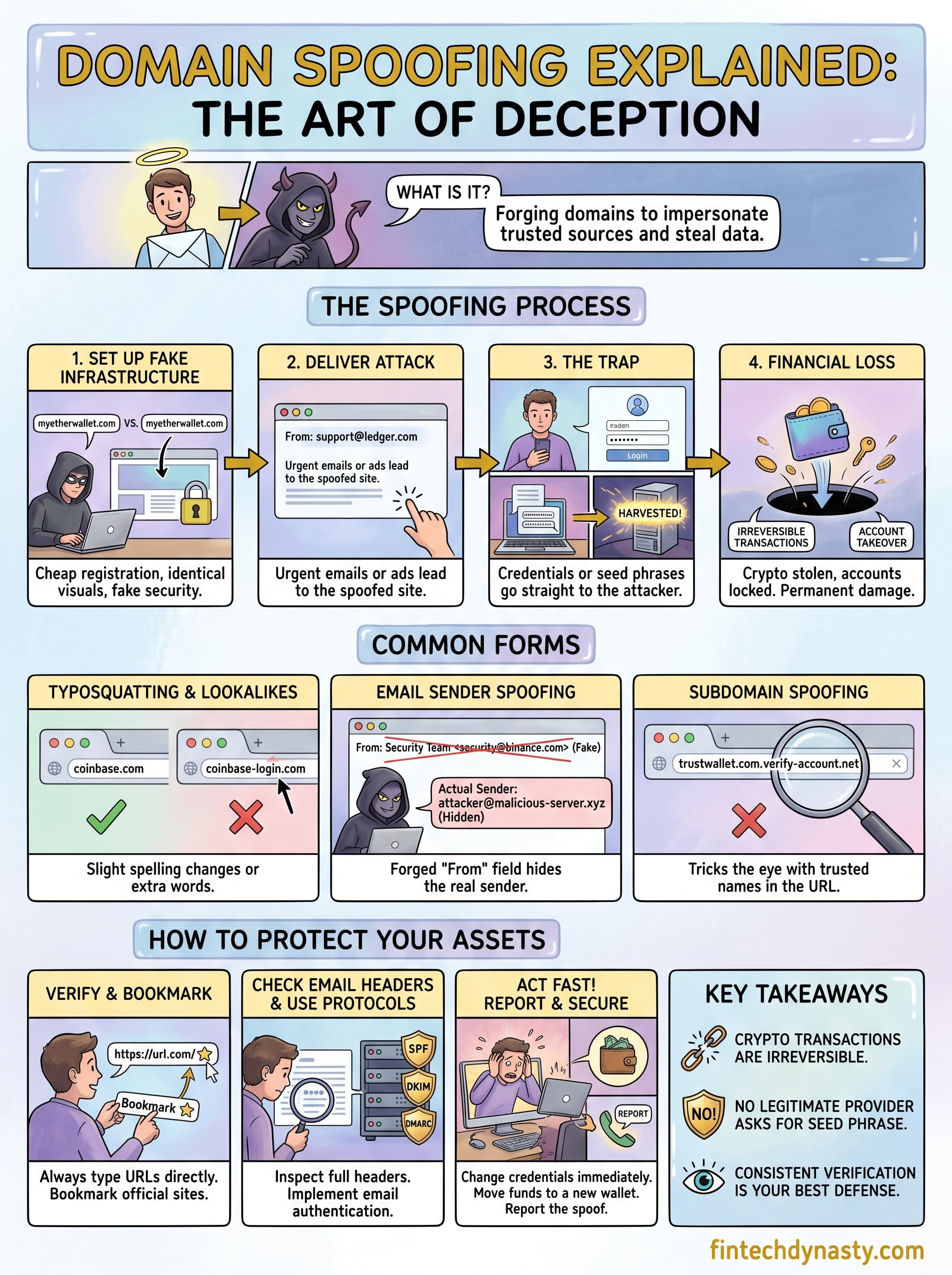 what is domain spoofing infographic
