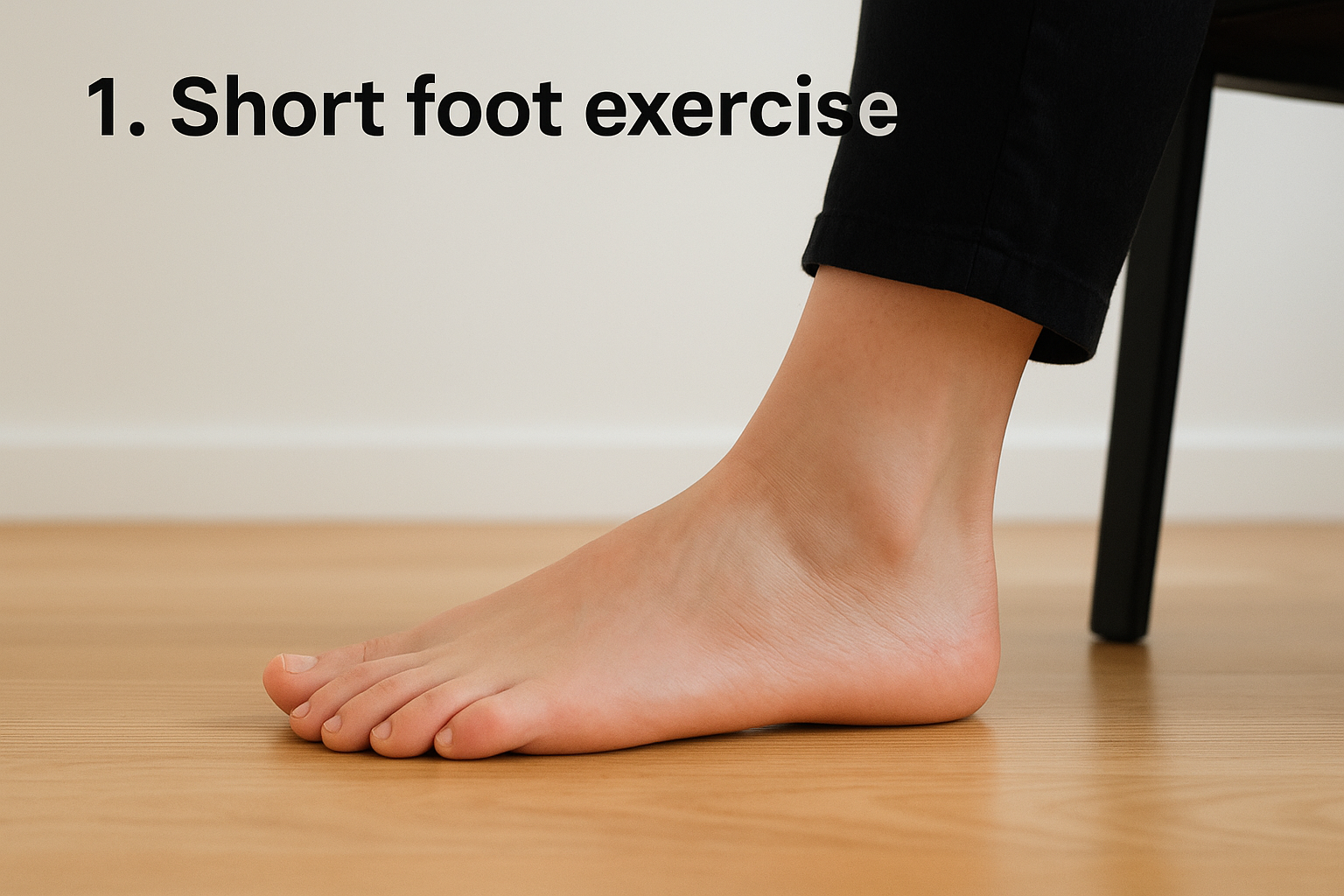1. Short foot exercise