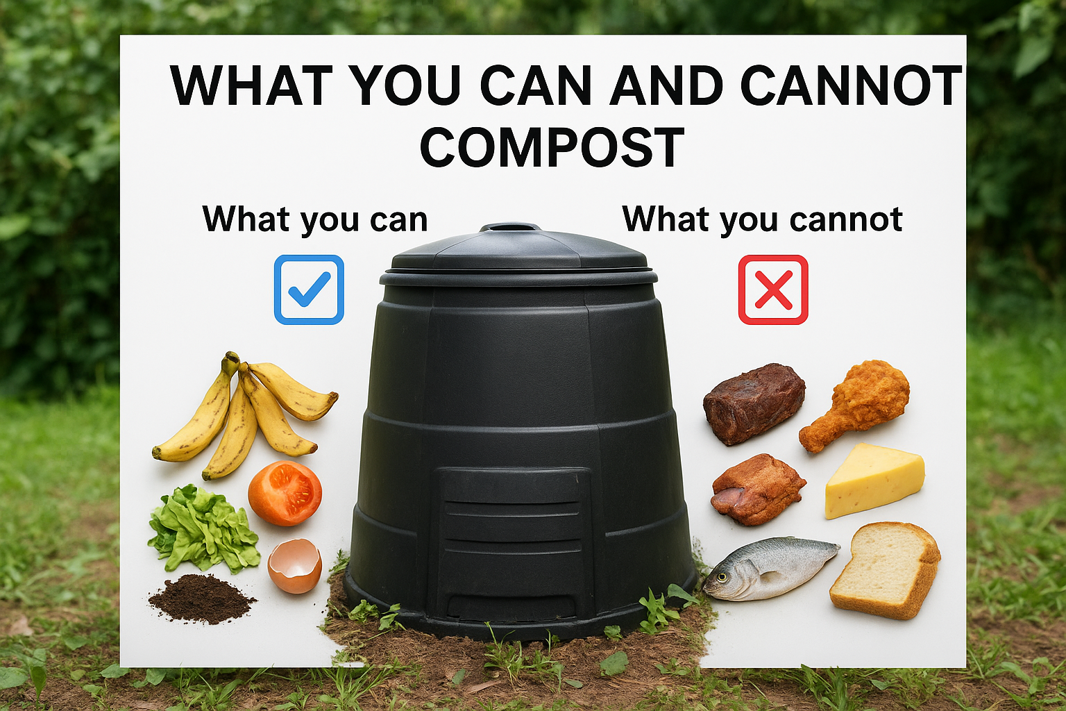 What you can and cannot compost
