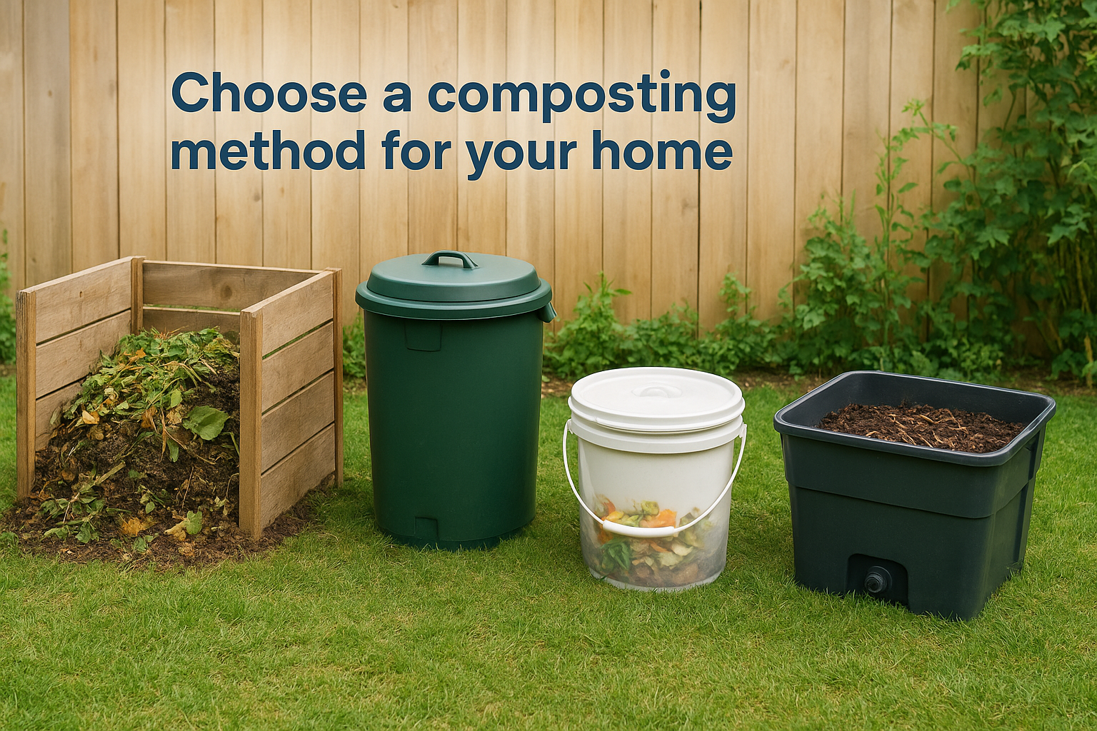 Choose a composting method for your home