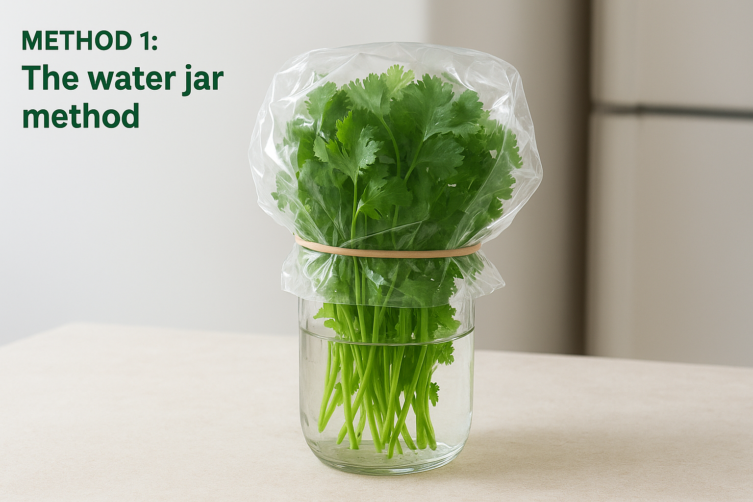 Method 1: The water jar method