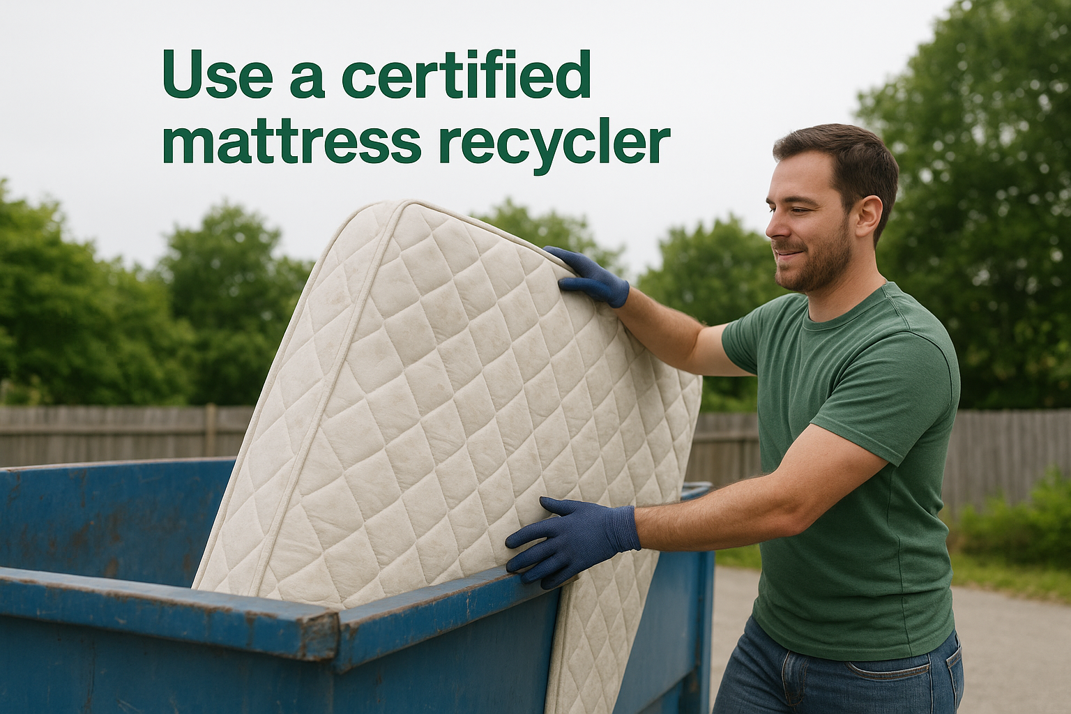 Use a certified mattress recycler