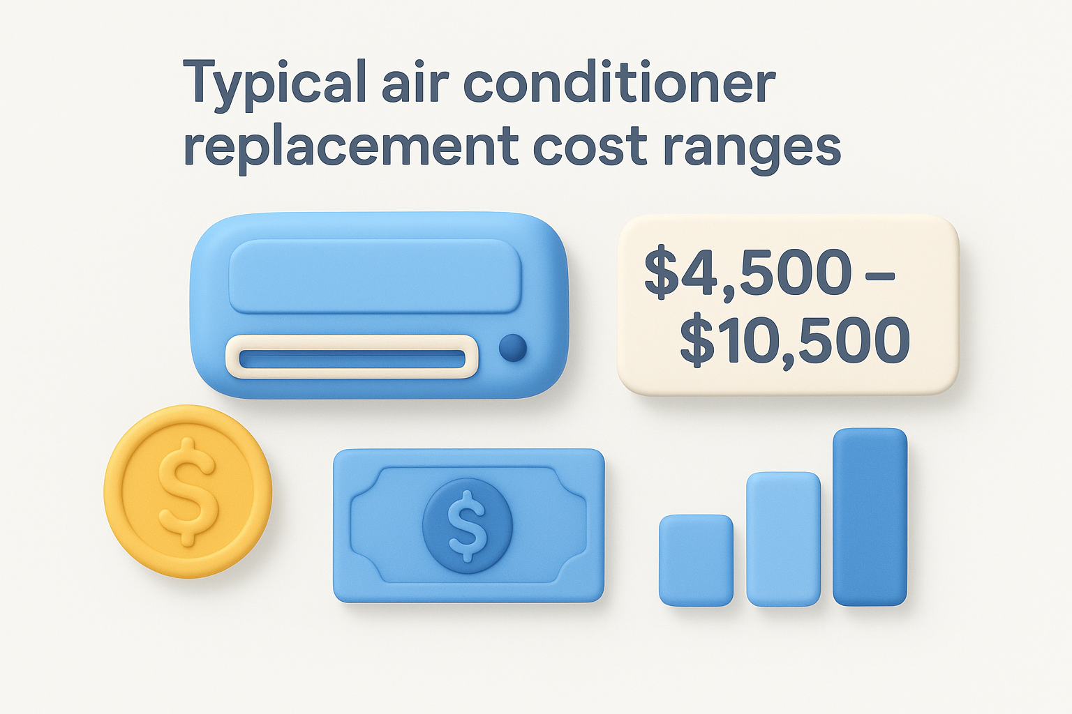 Typical air conditioner replacement cost ranges