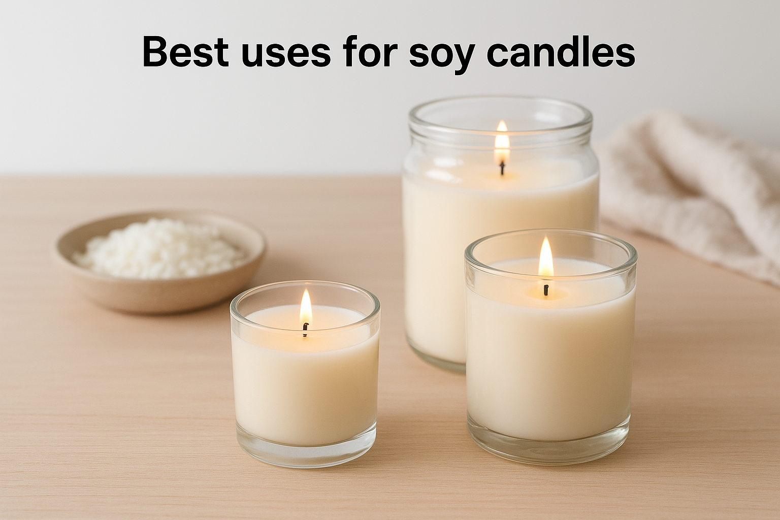 Best uses for soy candles