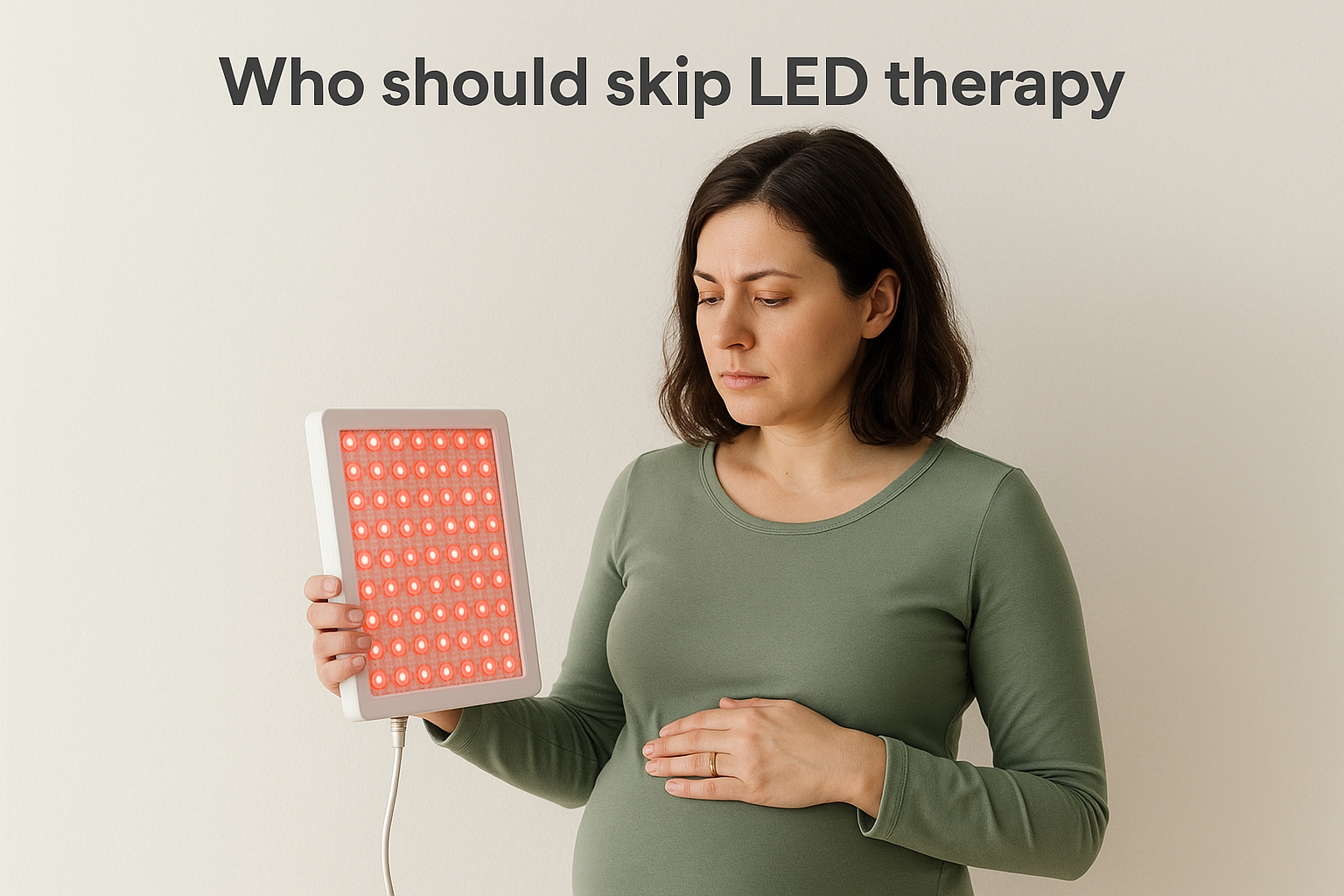 Who should skip LED therapy
