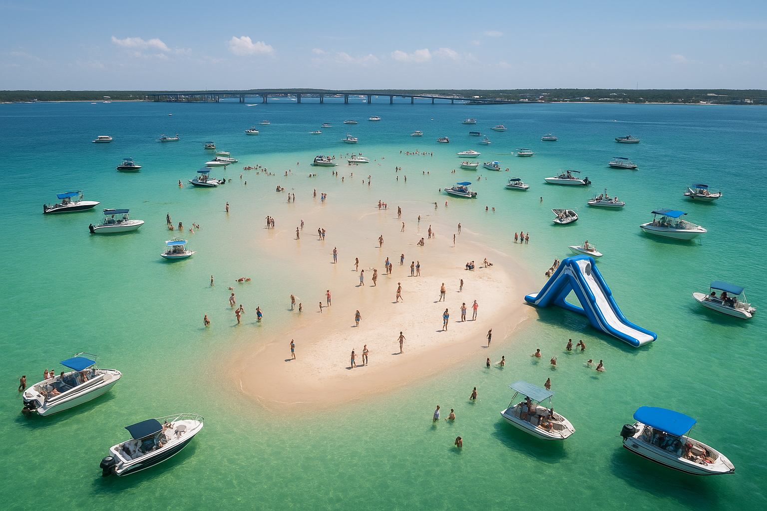 The geography of the sandbar