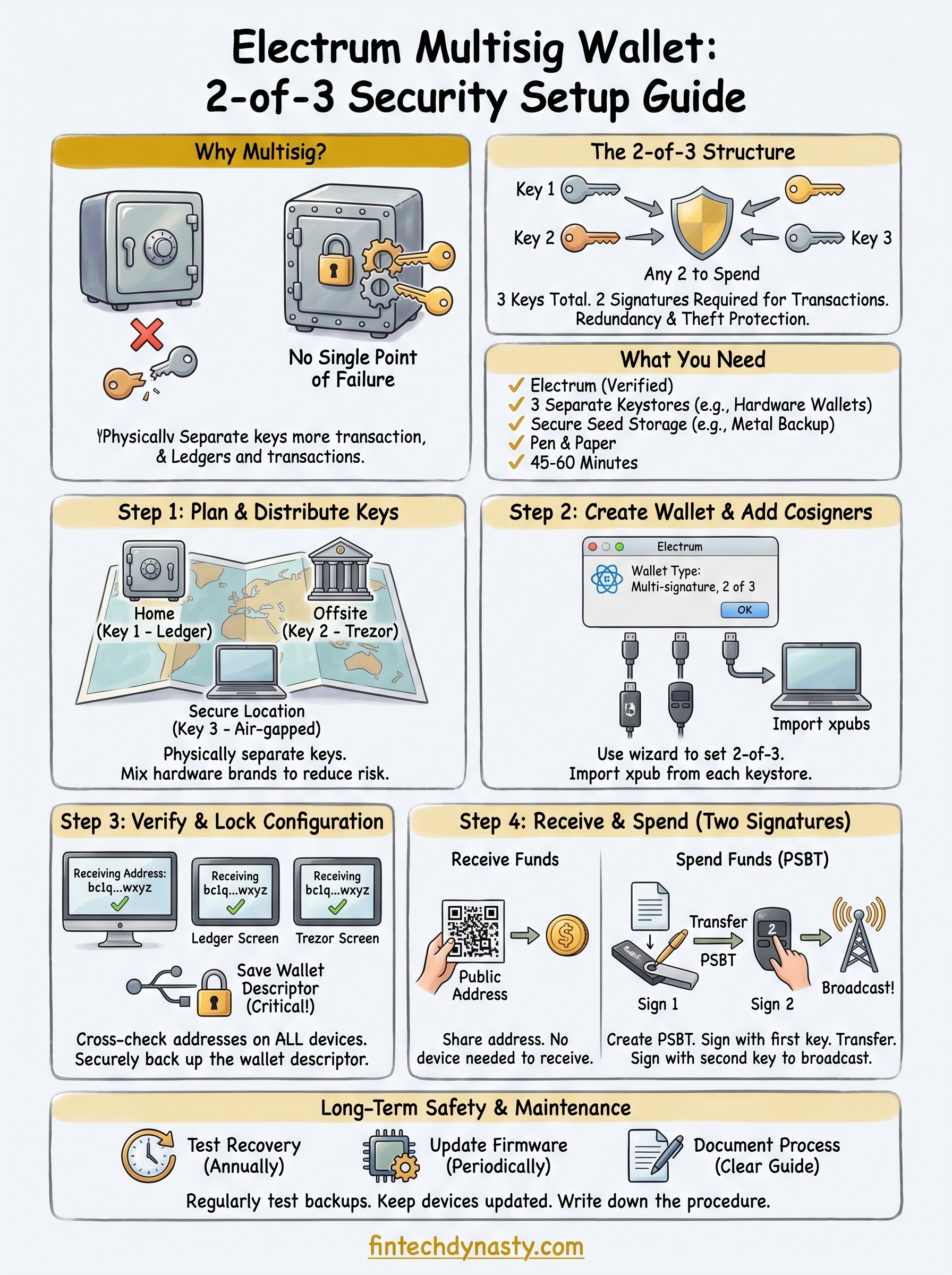 electrum multisig wallet infographic