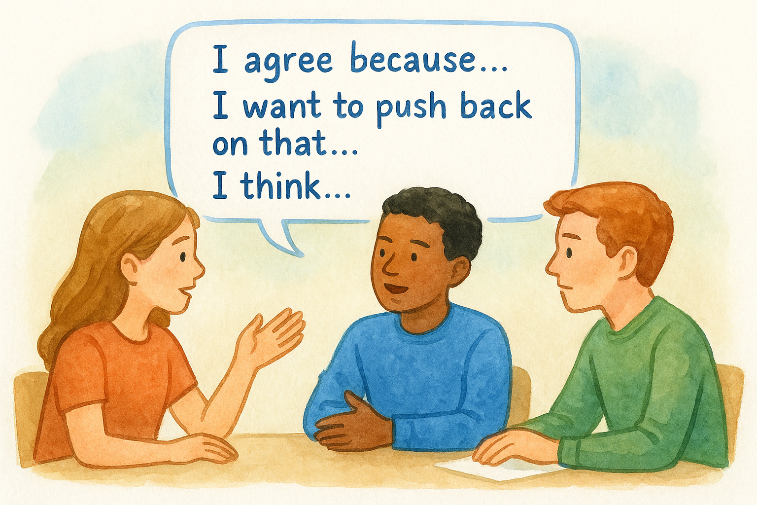 Sentence stems that lift the level of discourse