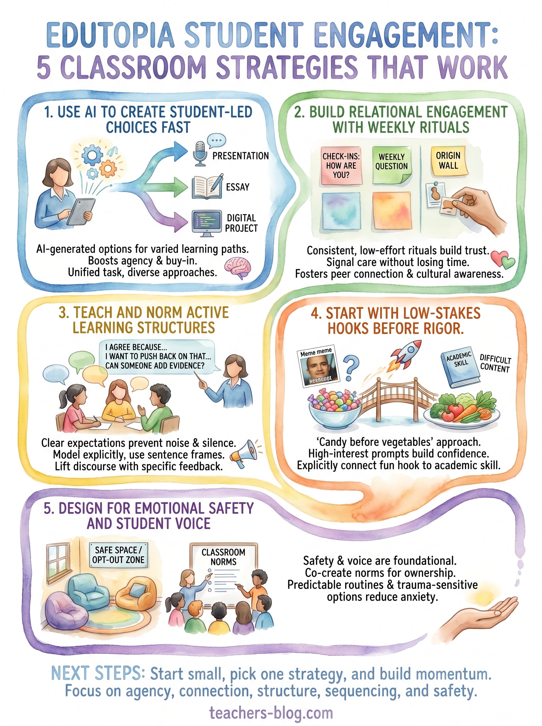 edutopia student engagement infographic