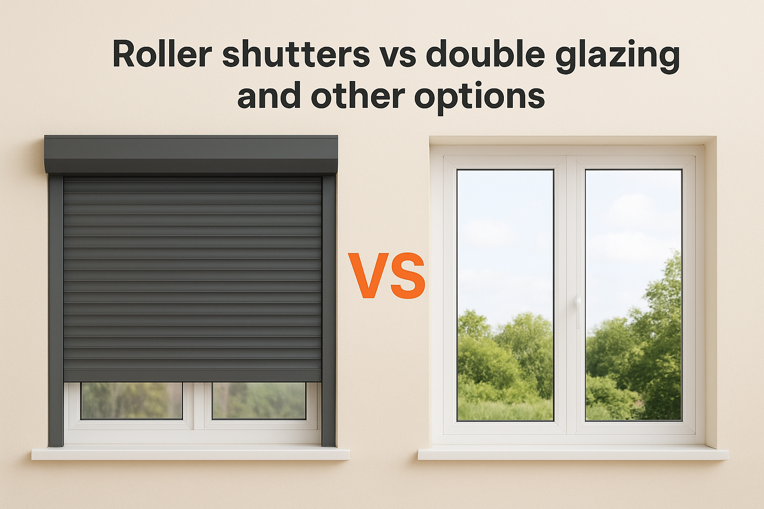 Roller shutters vs double glazing and other options