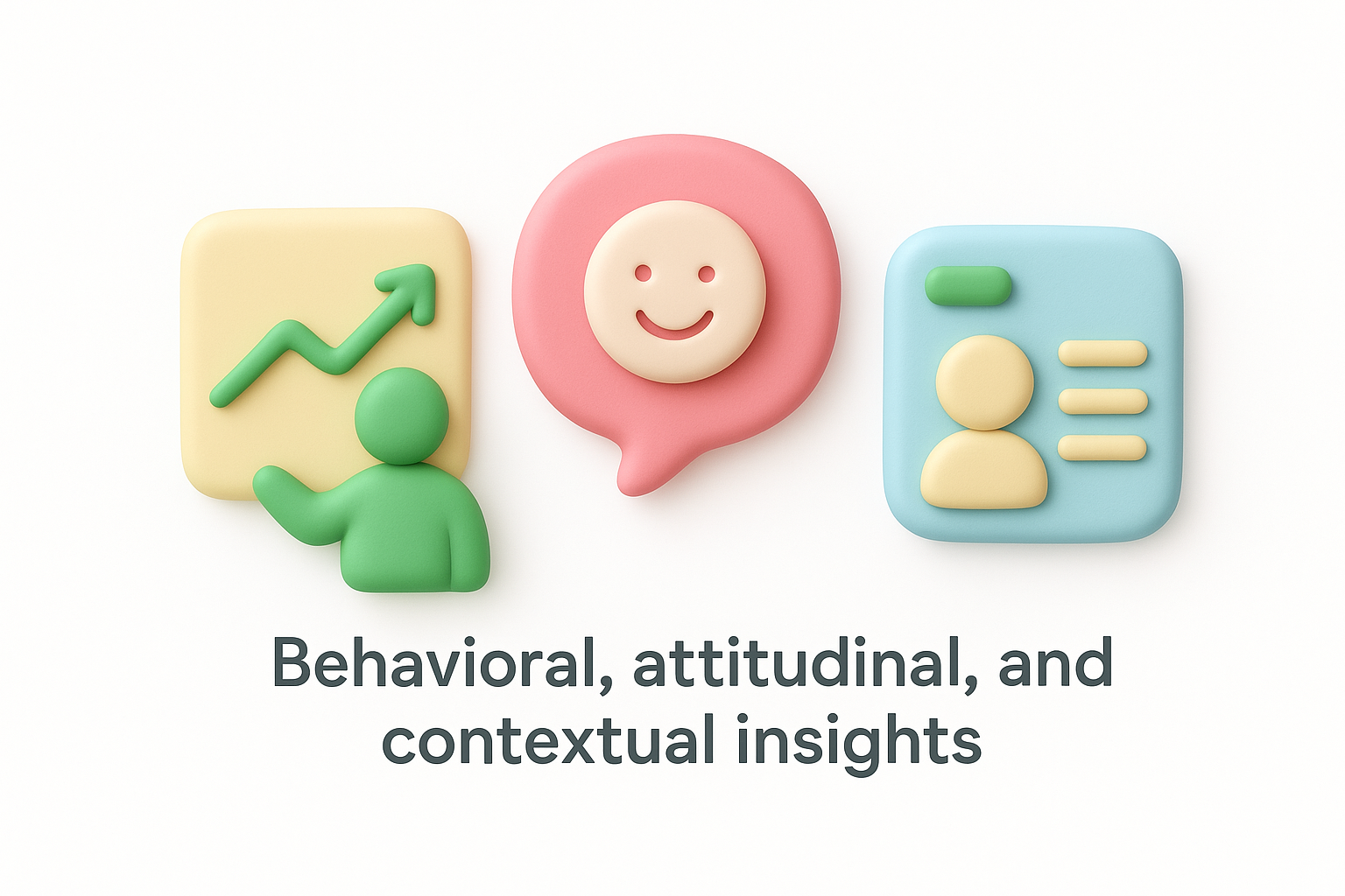 Behavioral, attitudinal, and contextual insights