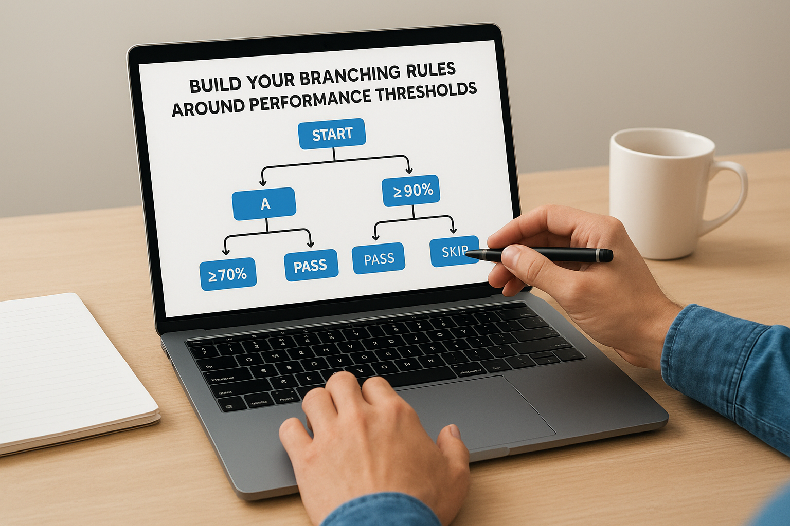 Build your branching rules around performance thresholds