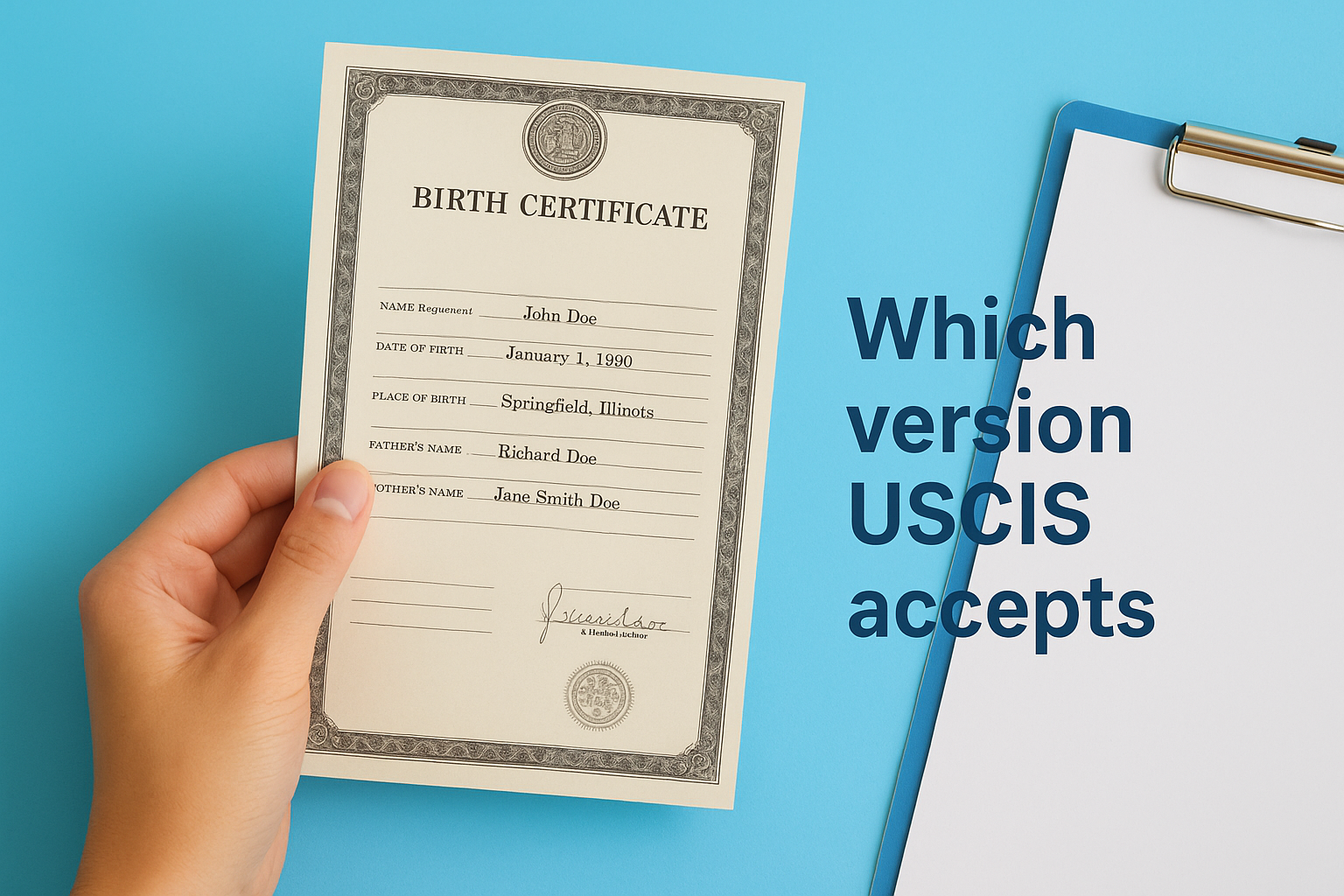 Which version USCIS accepts