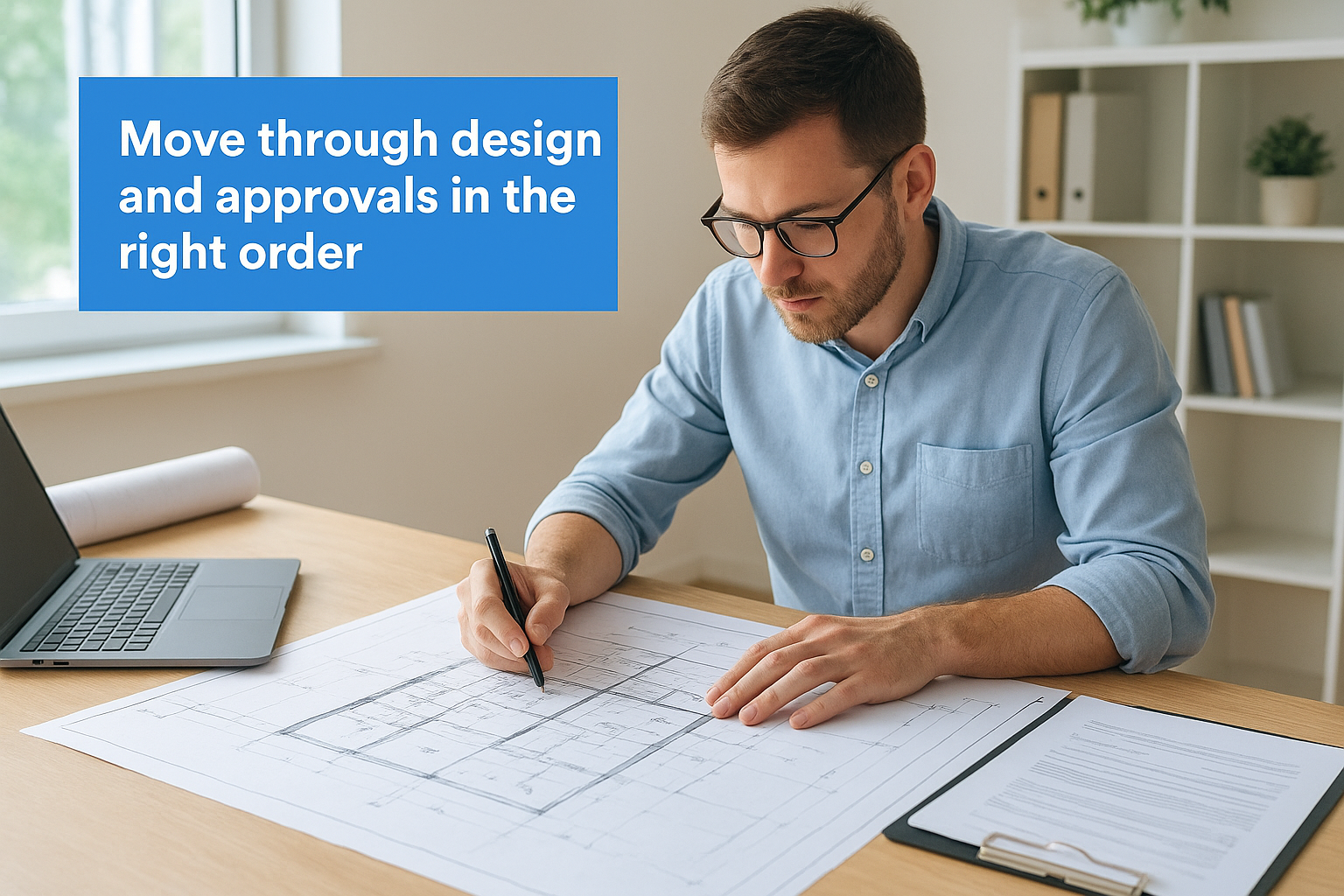 Move through design and approvals in the right order