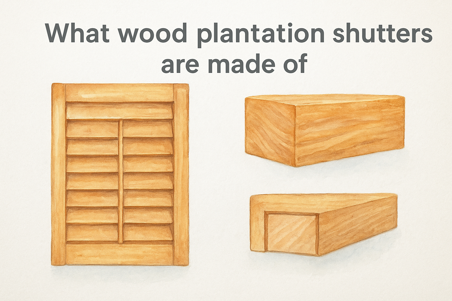 What wood plantation shutters are made of