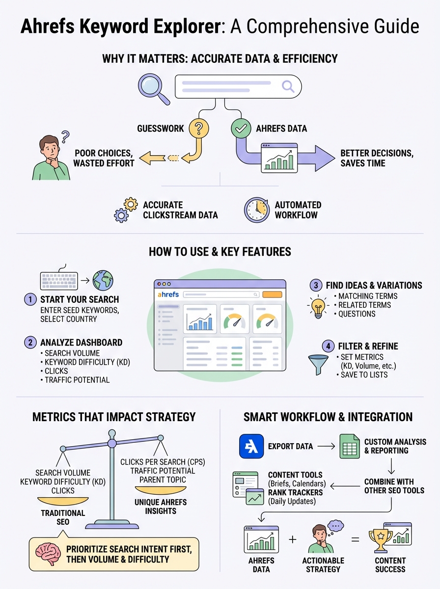 ahrefs keyword explorer infographic