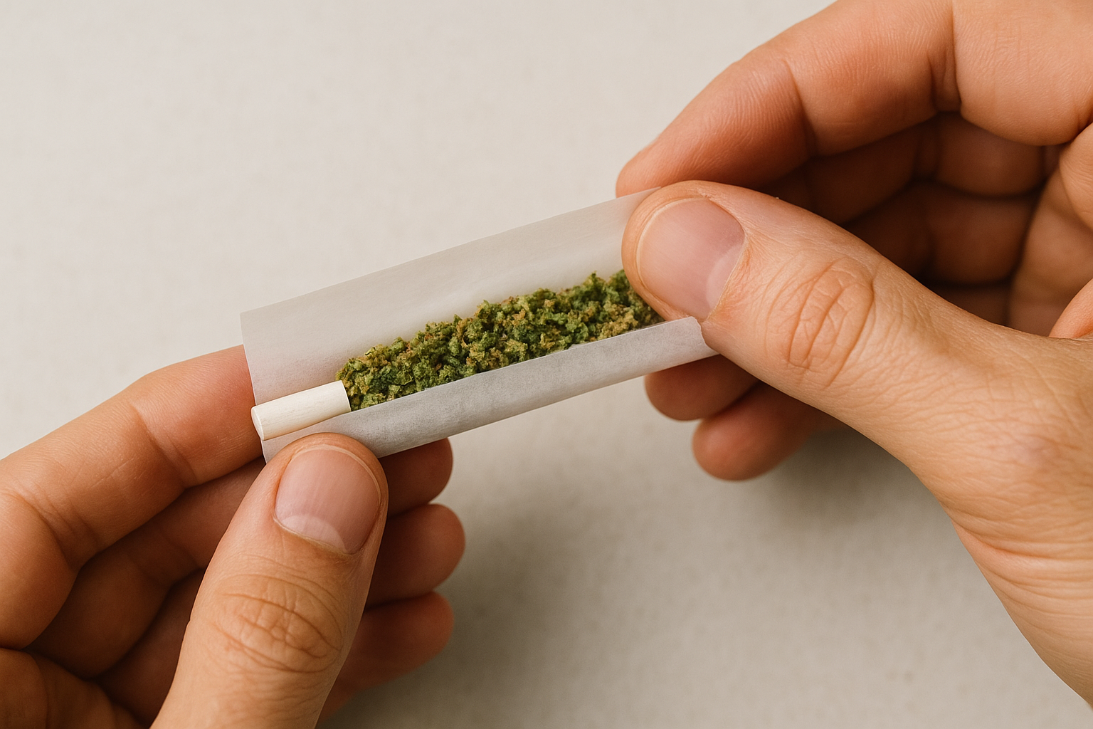 Rolling and sealing the paper