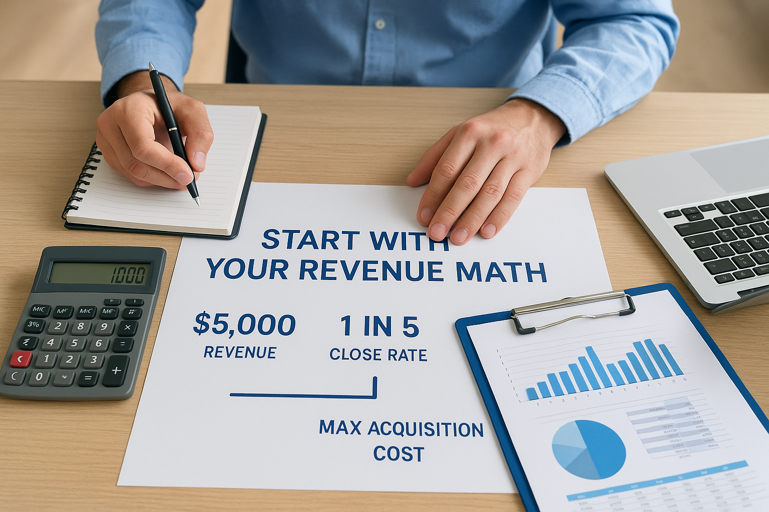 Start with your revenue math