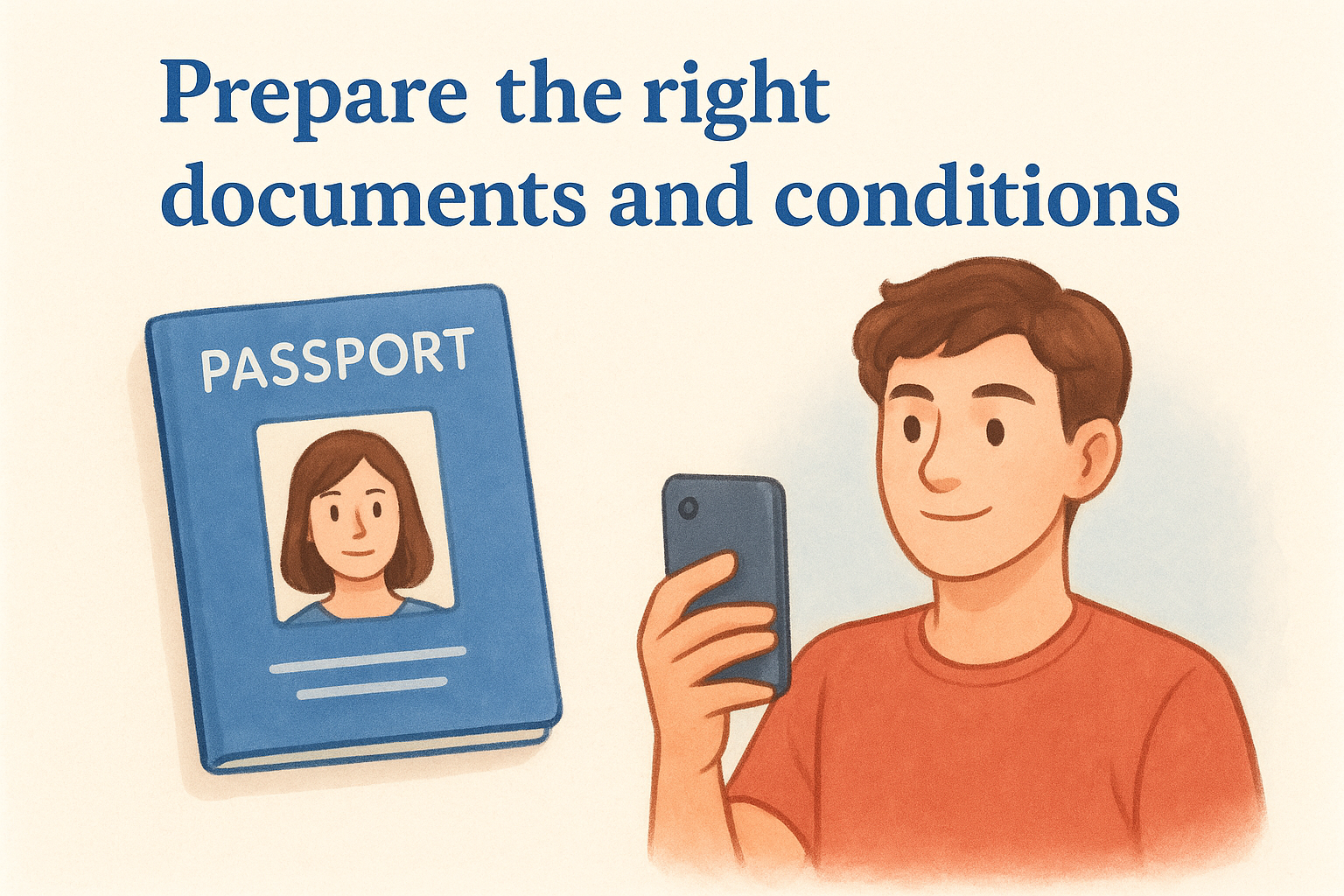 Prepare the right documents and conditions