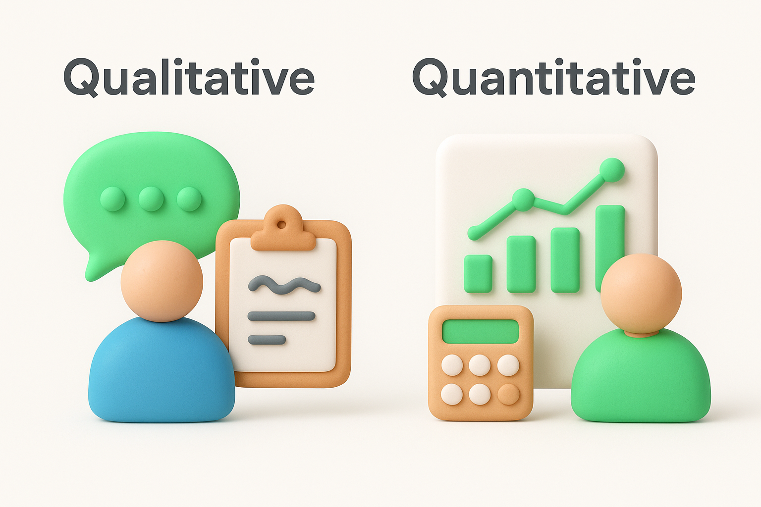 Qualitative vs. quantitative research