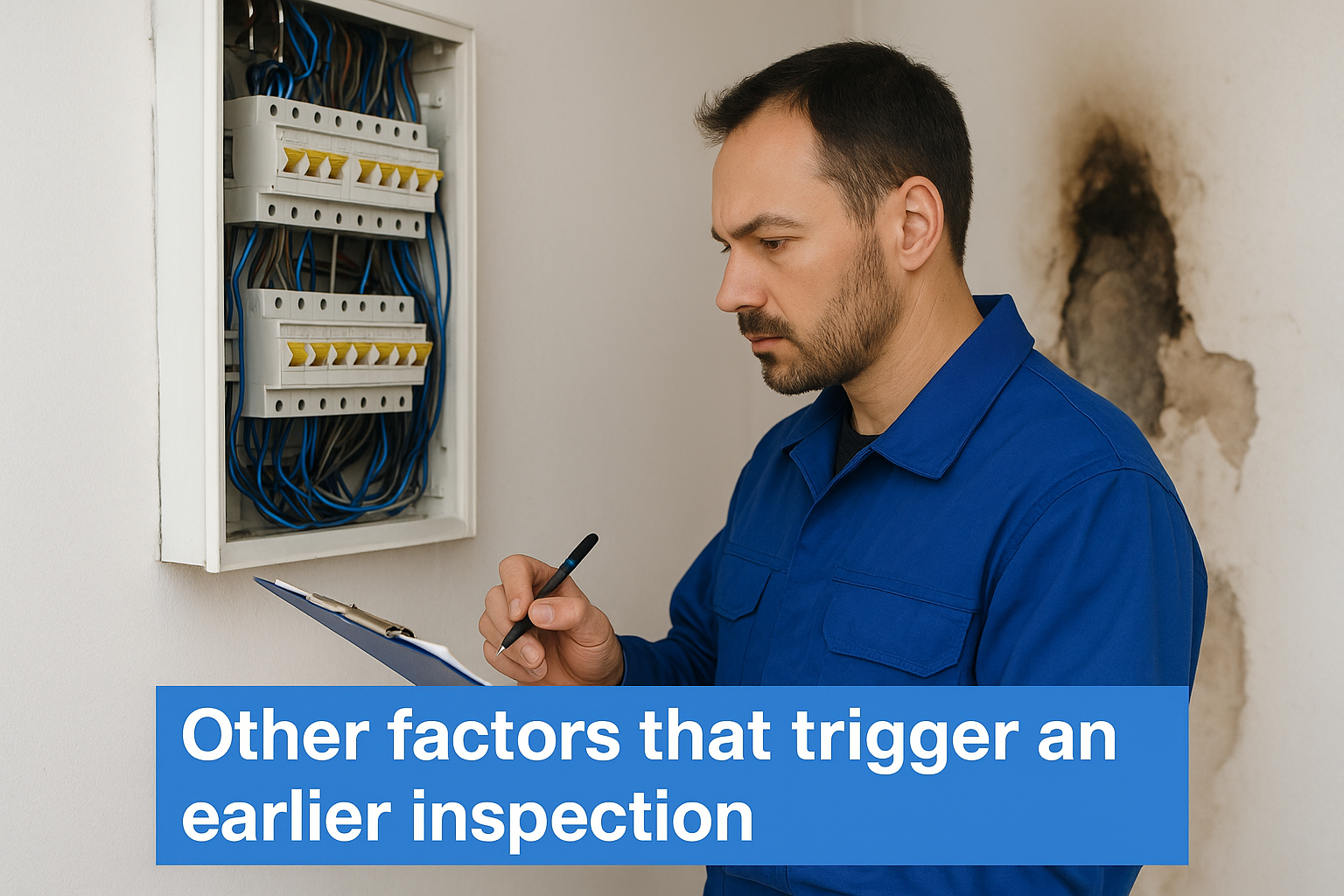 Other factors that trigger an earlier inspection