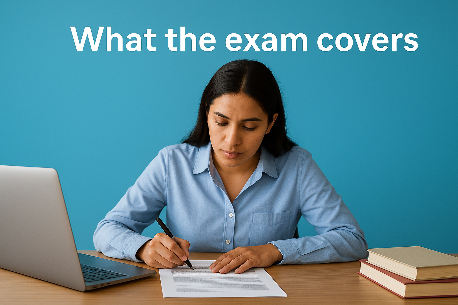 What the exam covers