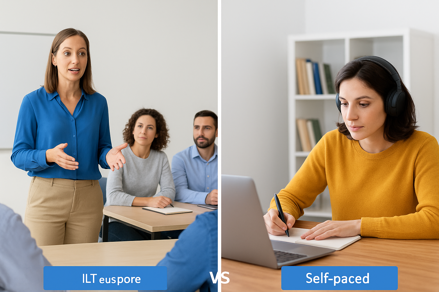 How ILT differs from self-paced learning