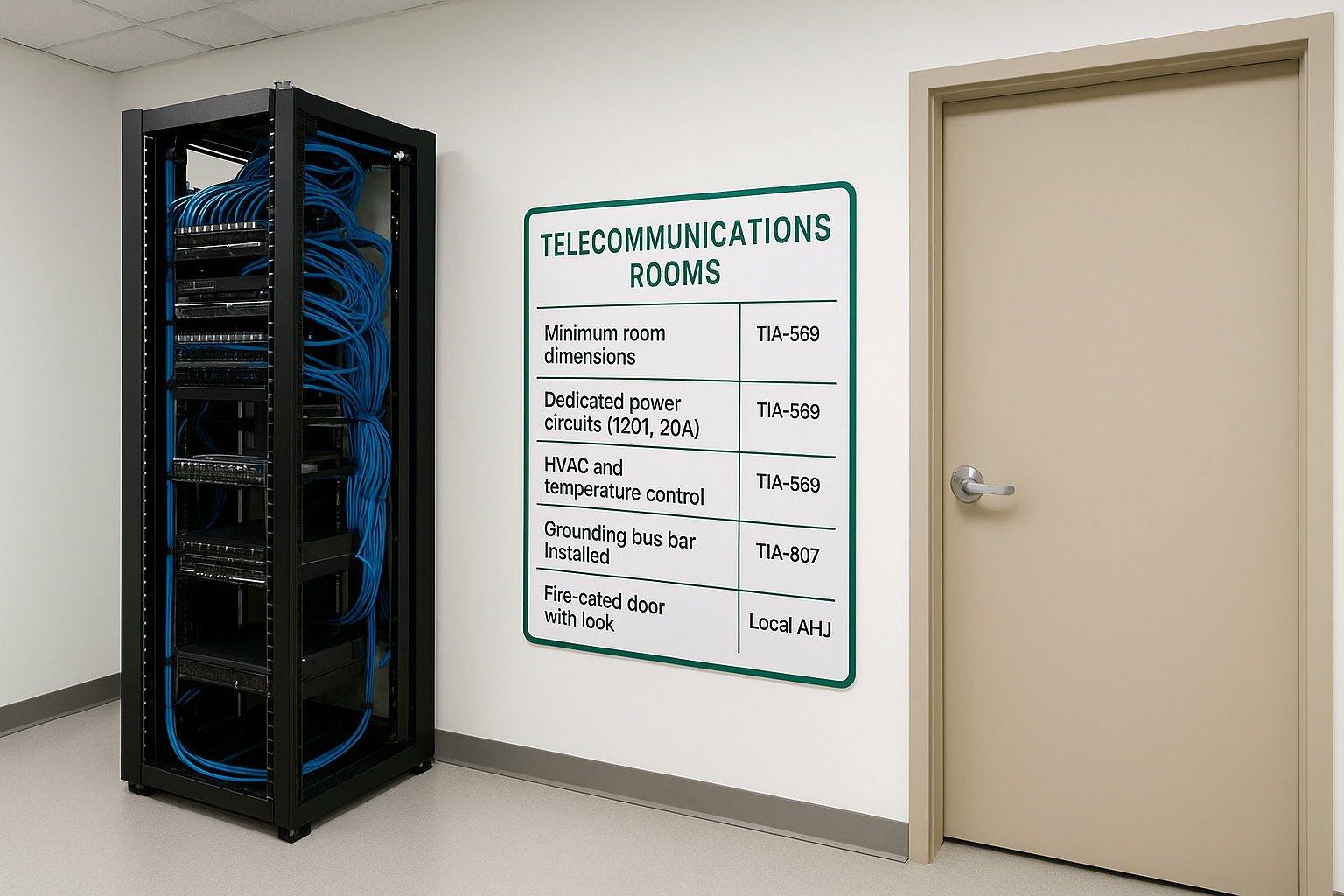 Size and Position Your Telecommunications Rooms