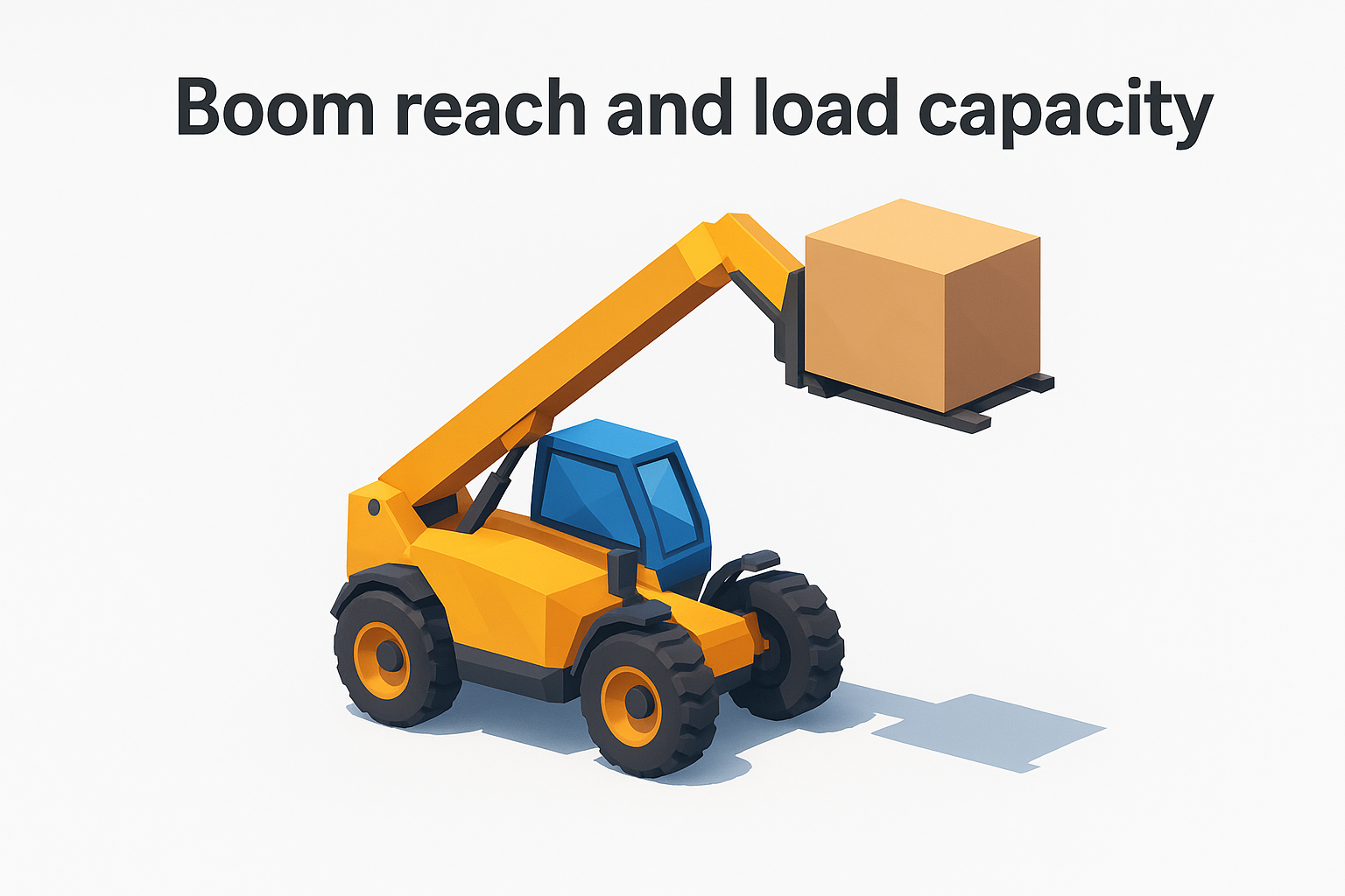 Boom reach and load capacity