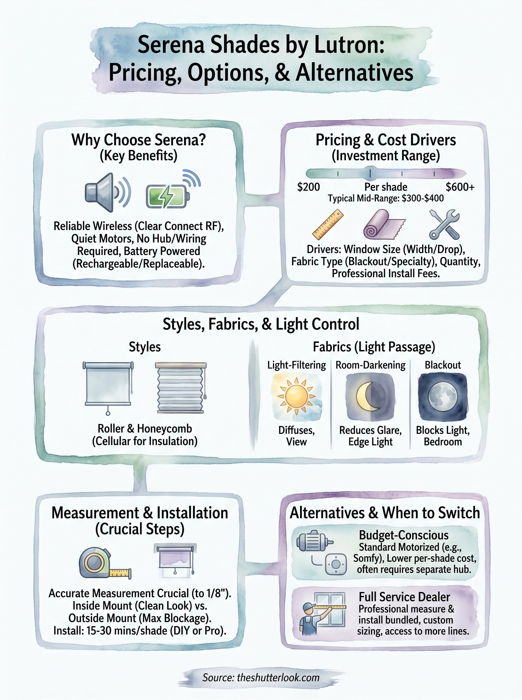 serena shades by lutron infographic