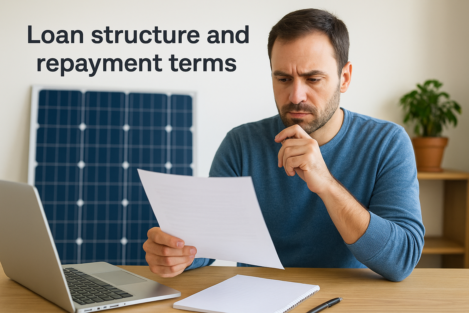 Loan structure and repayment terms