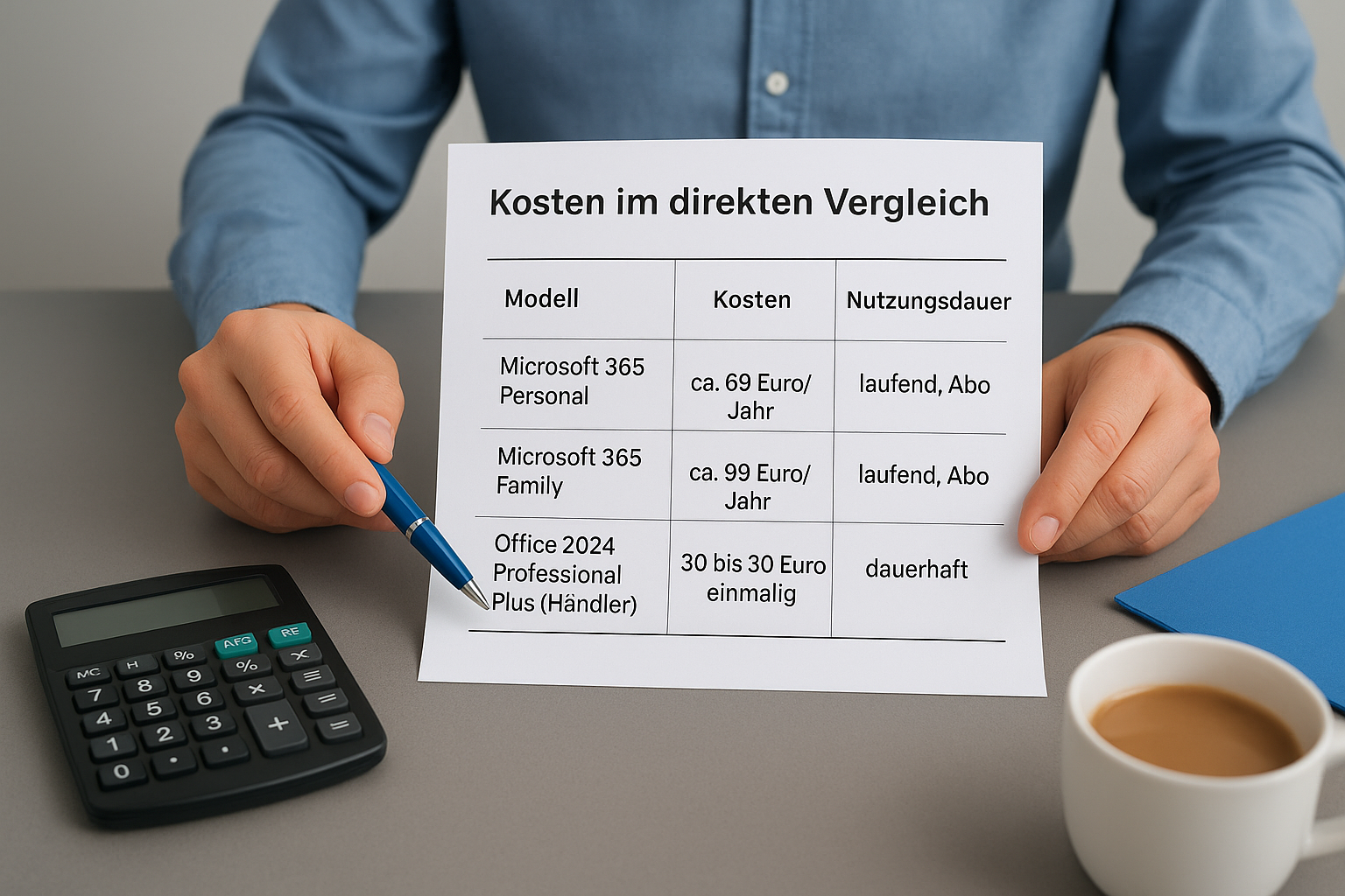 Kosten im direkten Vergleich