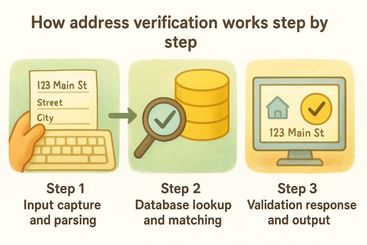 How address verification works step by step