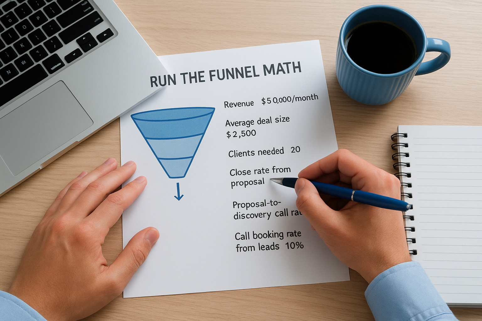 Run the funnel math