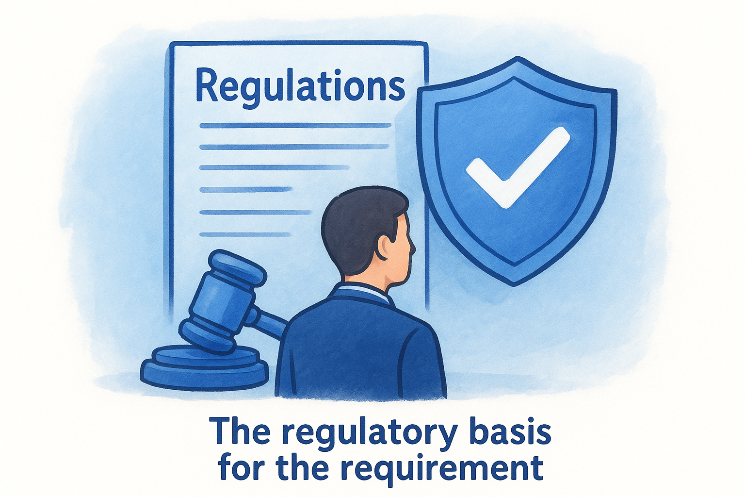 The regulatory basis for the requirement