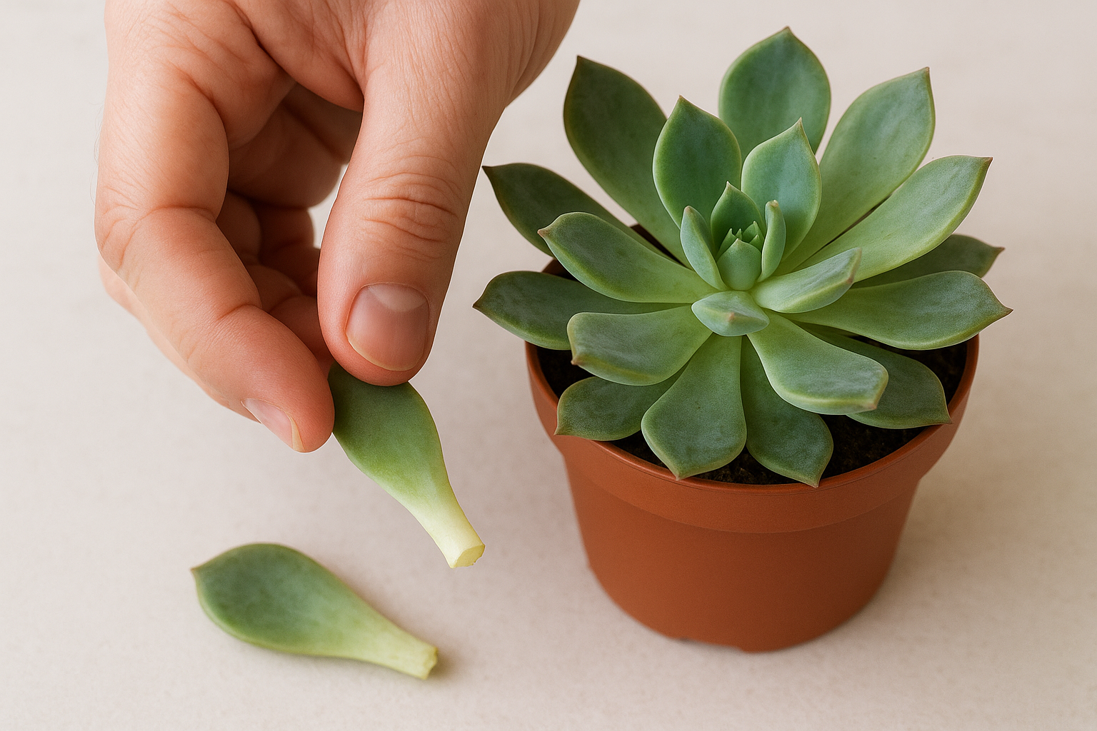The right way to remove a leaf without damaging it