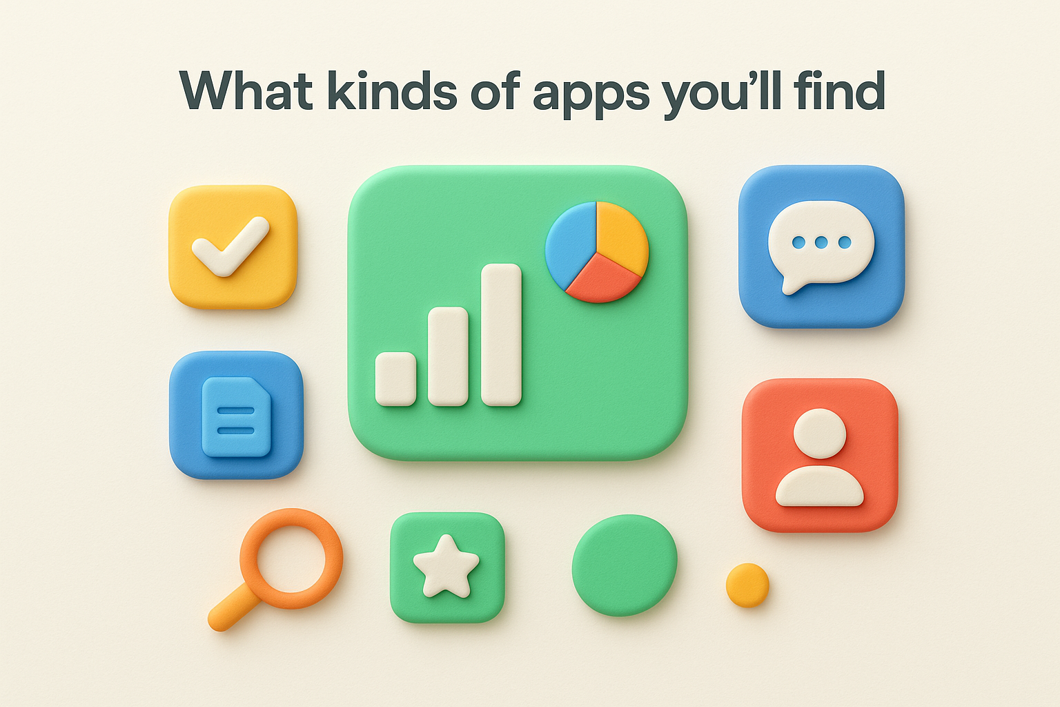 What kinds of apps you'll find