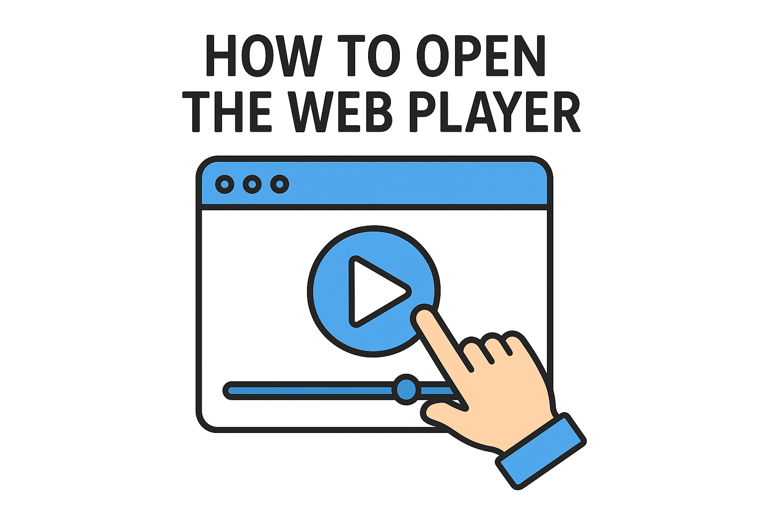 How to open the web player