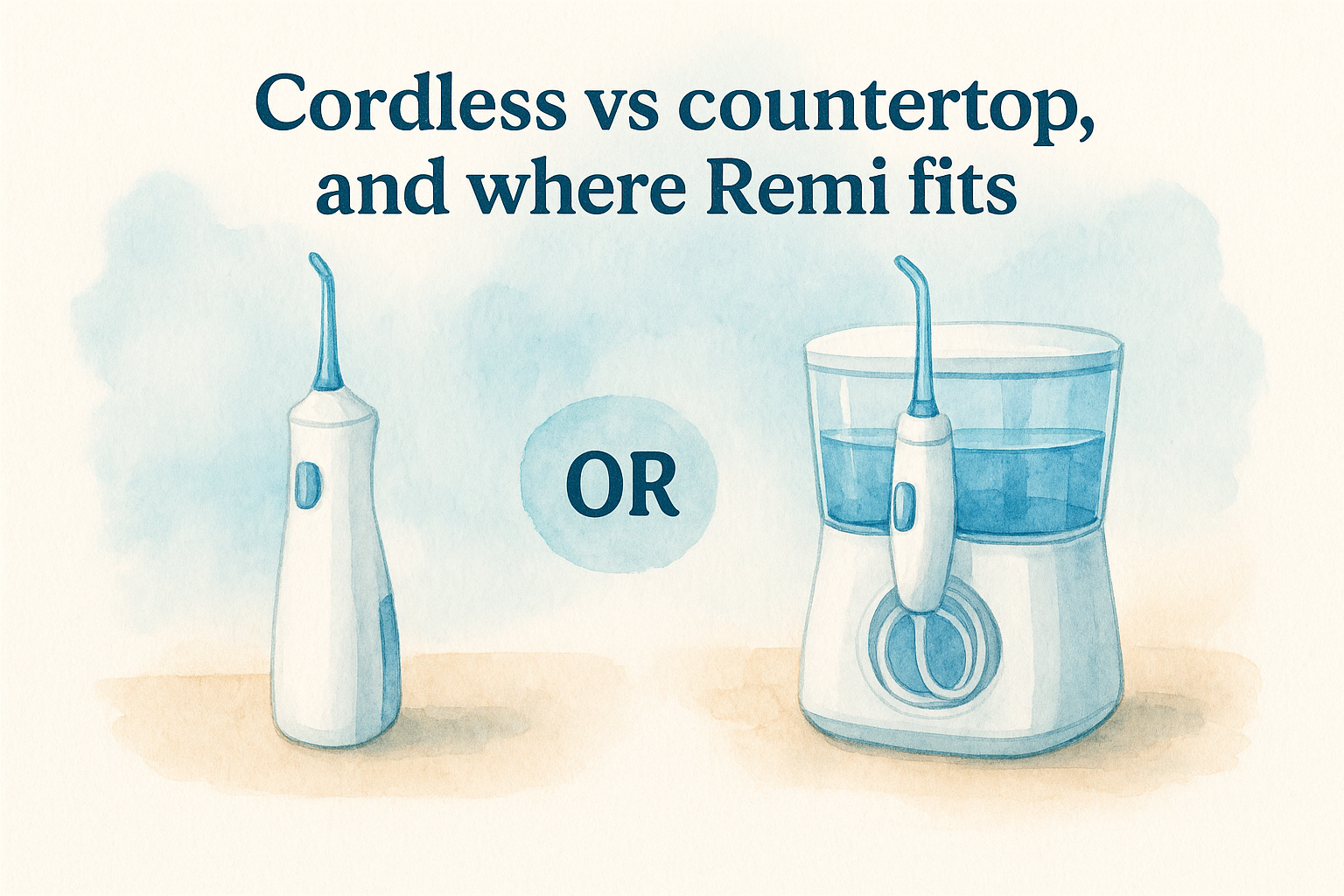 1. Cordless vs countertop, and where Remi fits