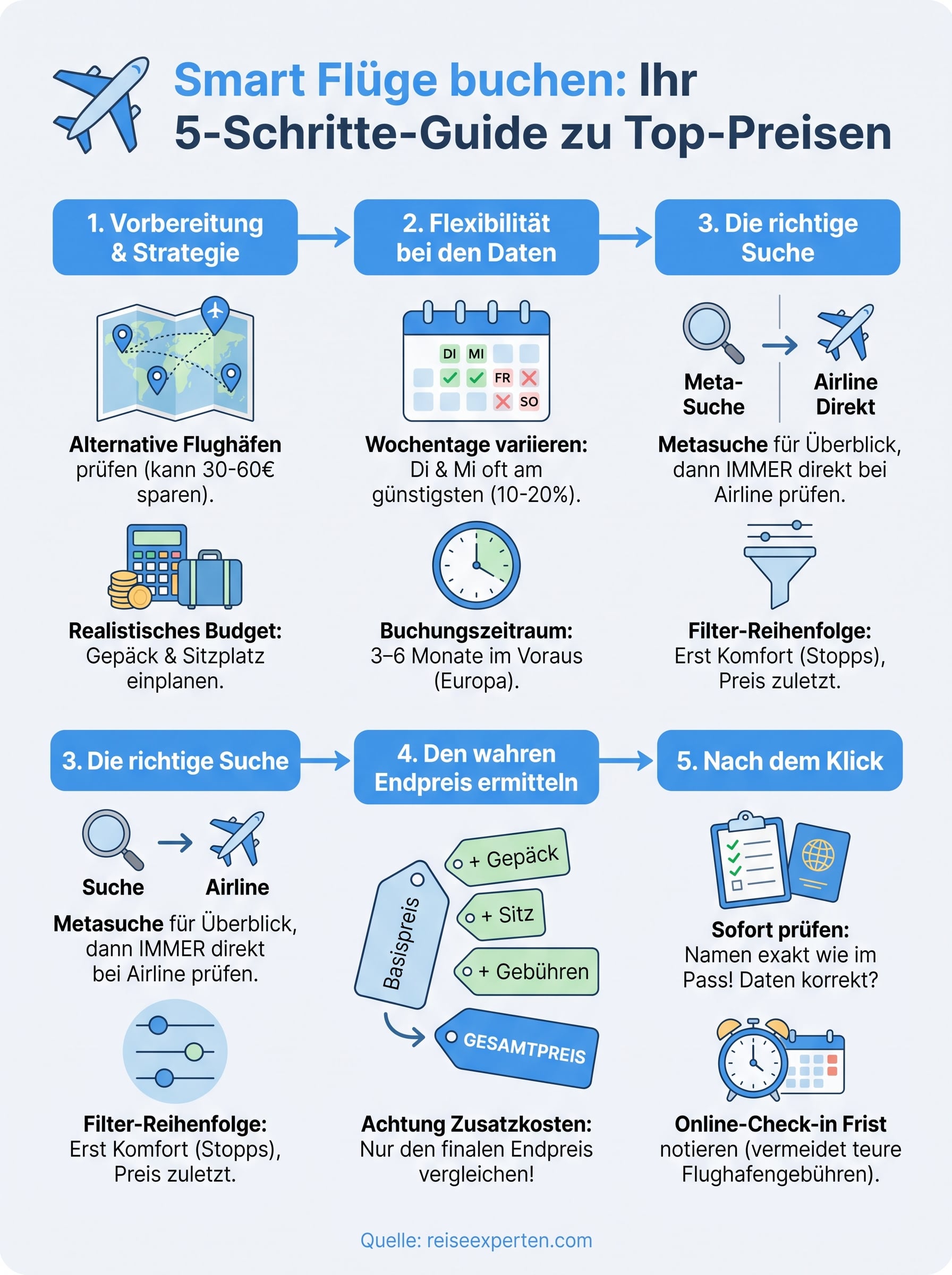 flüge vergleichen und buchen infographic