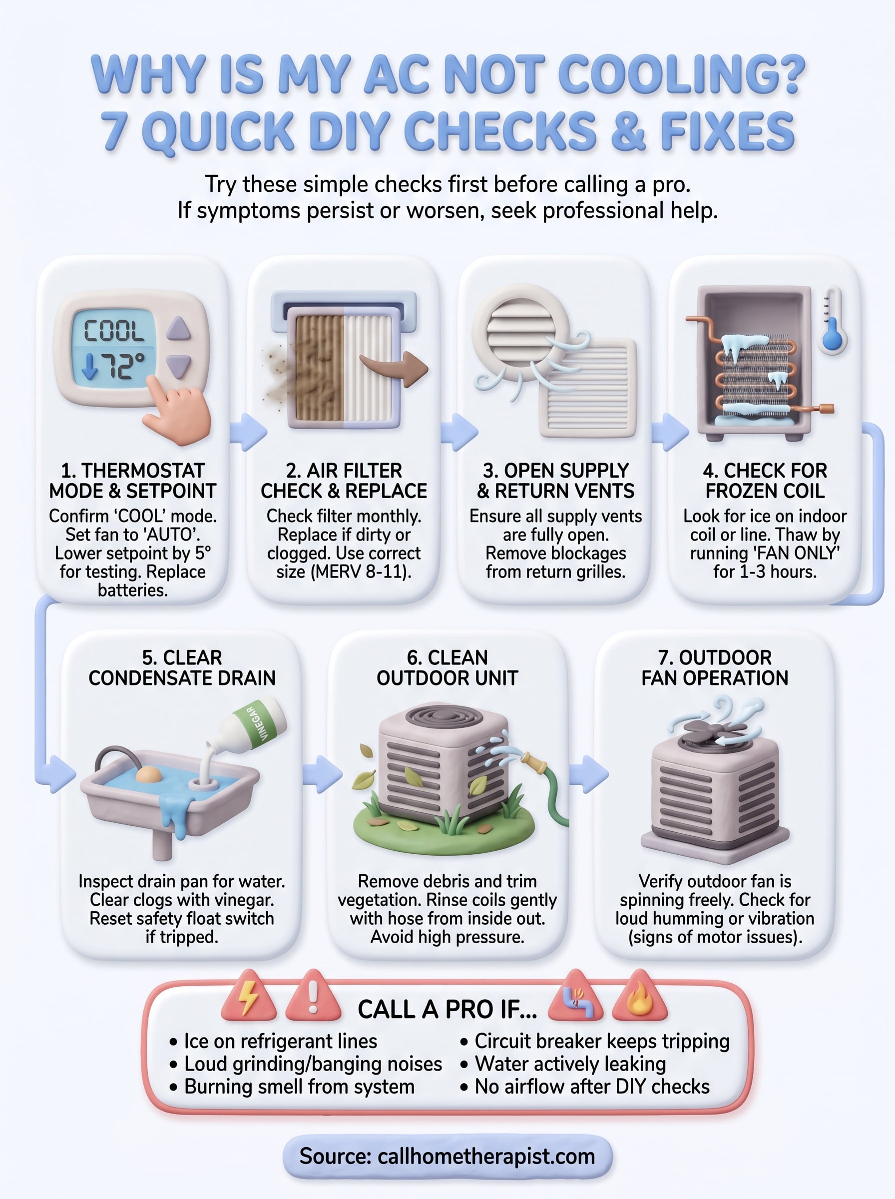 why is my ac not cooling infographic