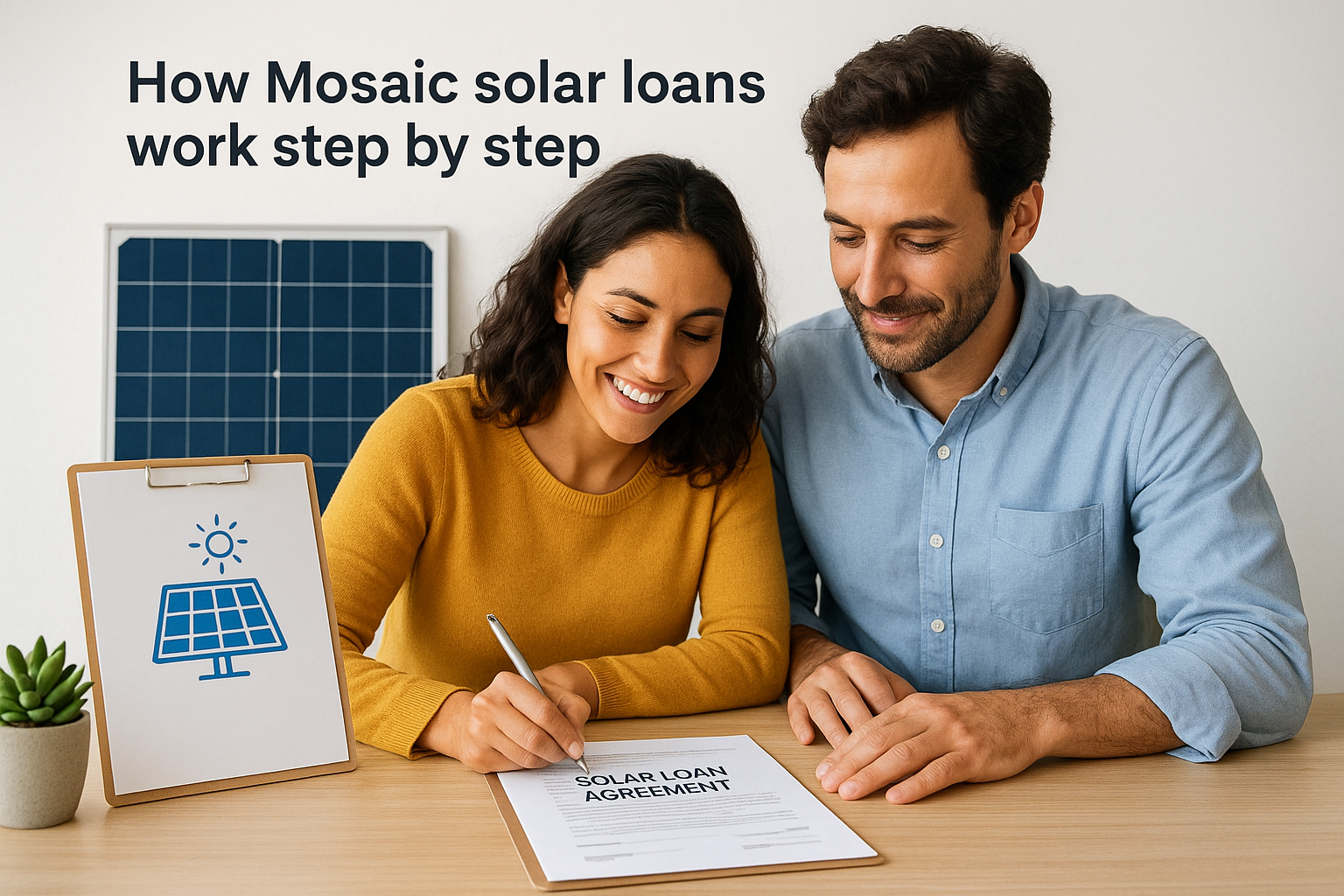 How Mosaic solar loans work step by step