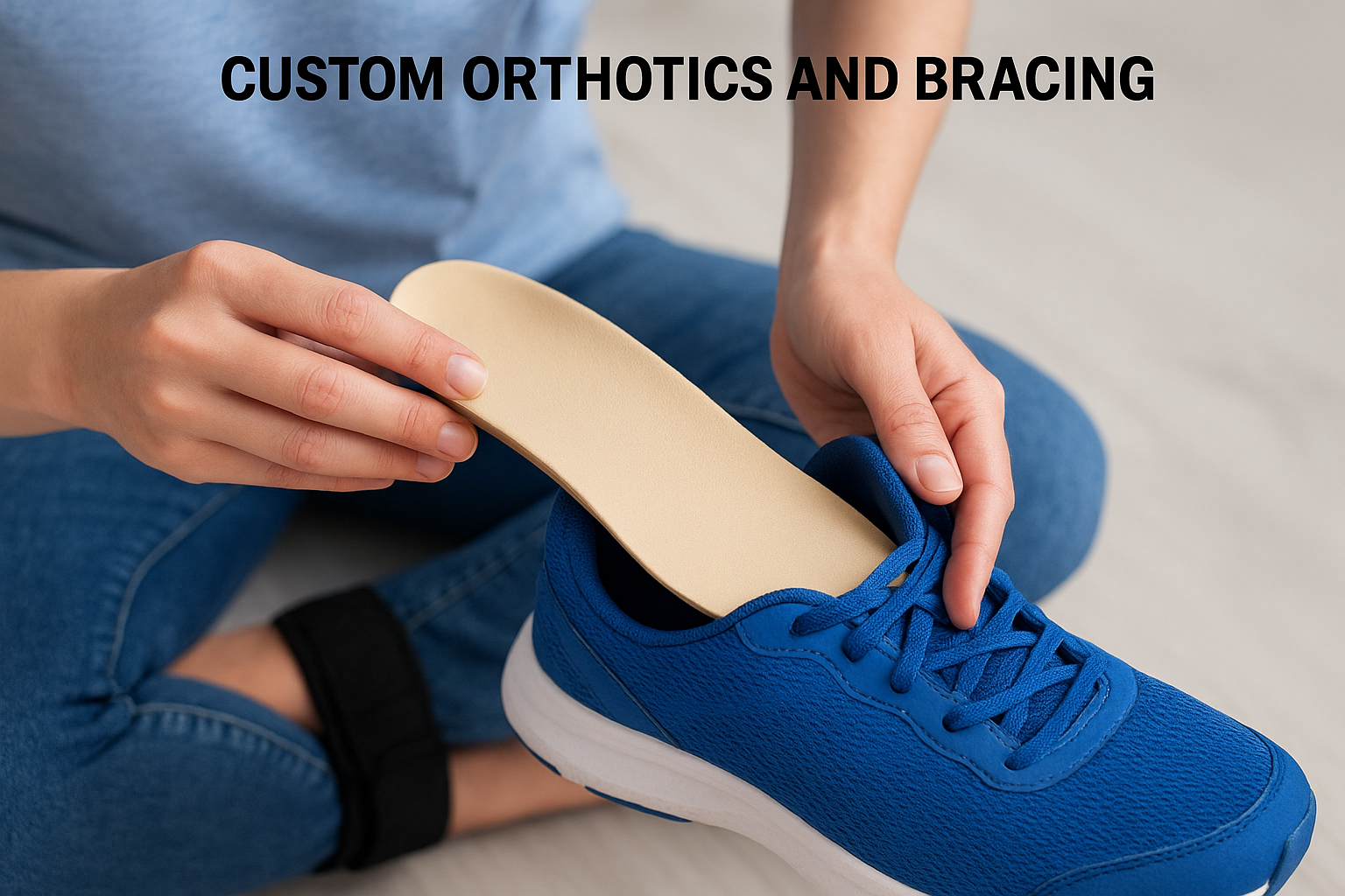 Custom orthotics and bracing