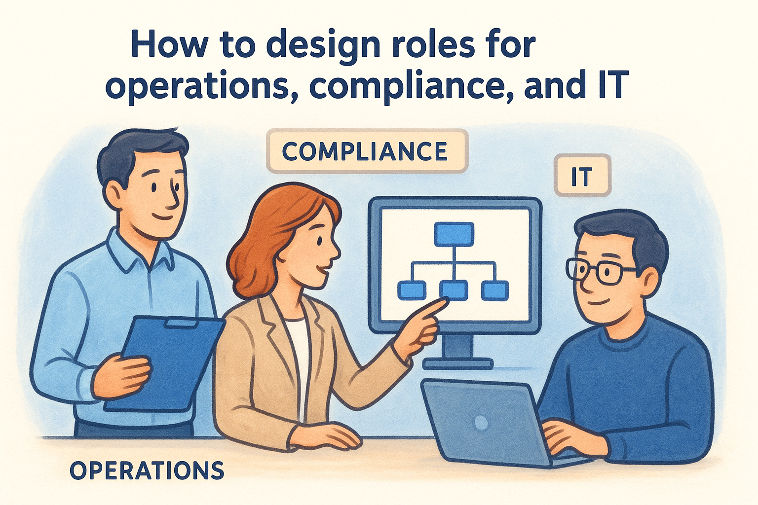 How to design roles for operations, compliance, and IT