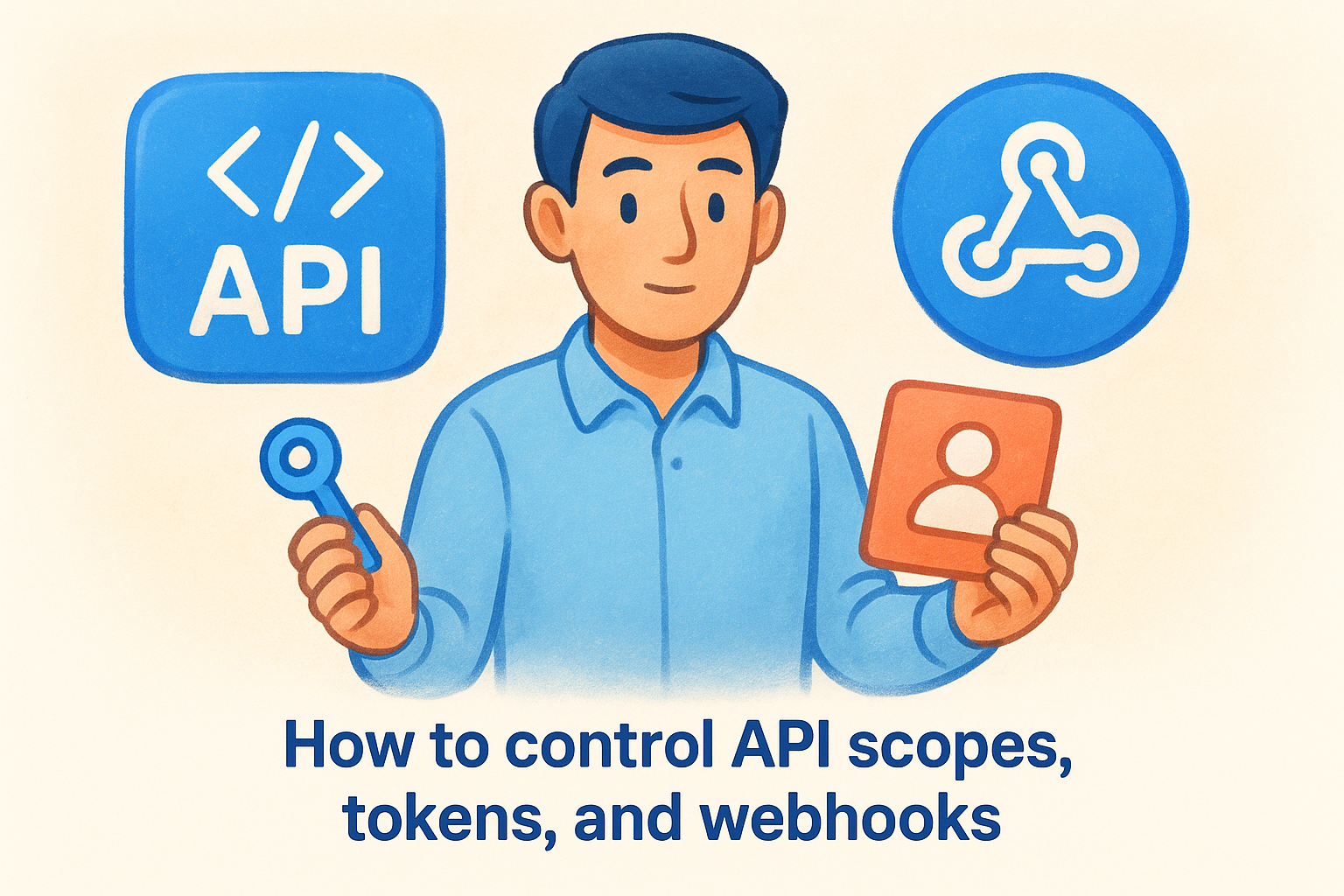 How to control API scopes, tokens, and webhooks